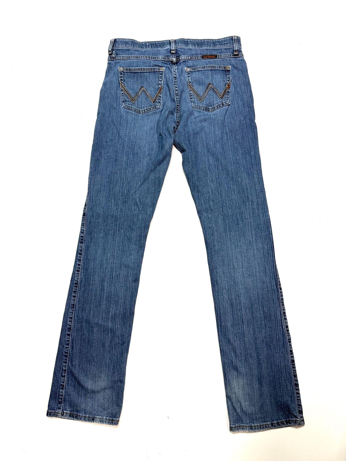 Wrangler Women's Jeans Size 11/12 x 38 Americana Heritage Western Y2K Workwear Q-Baby Ultimate Riding Bootcut Mid Rise Medium Wash Stretch Tall Long WRQ20TB 3