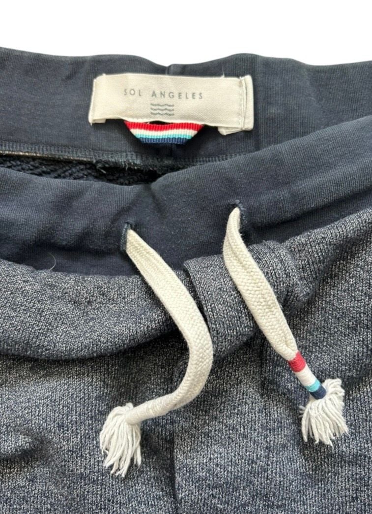 Sol Angeles Striped Sweatpants Size XL Gray/Blue 4