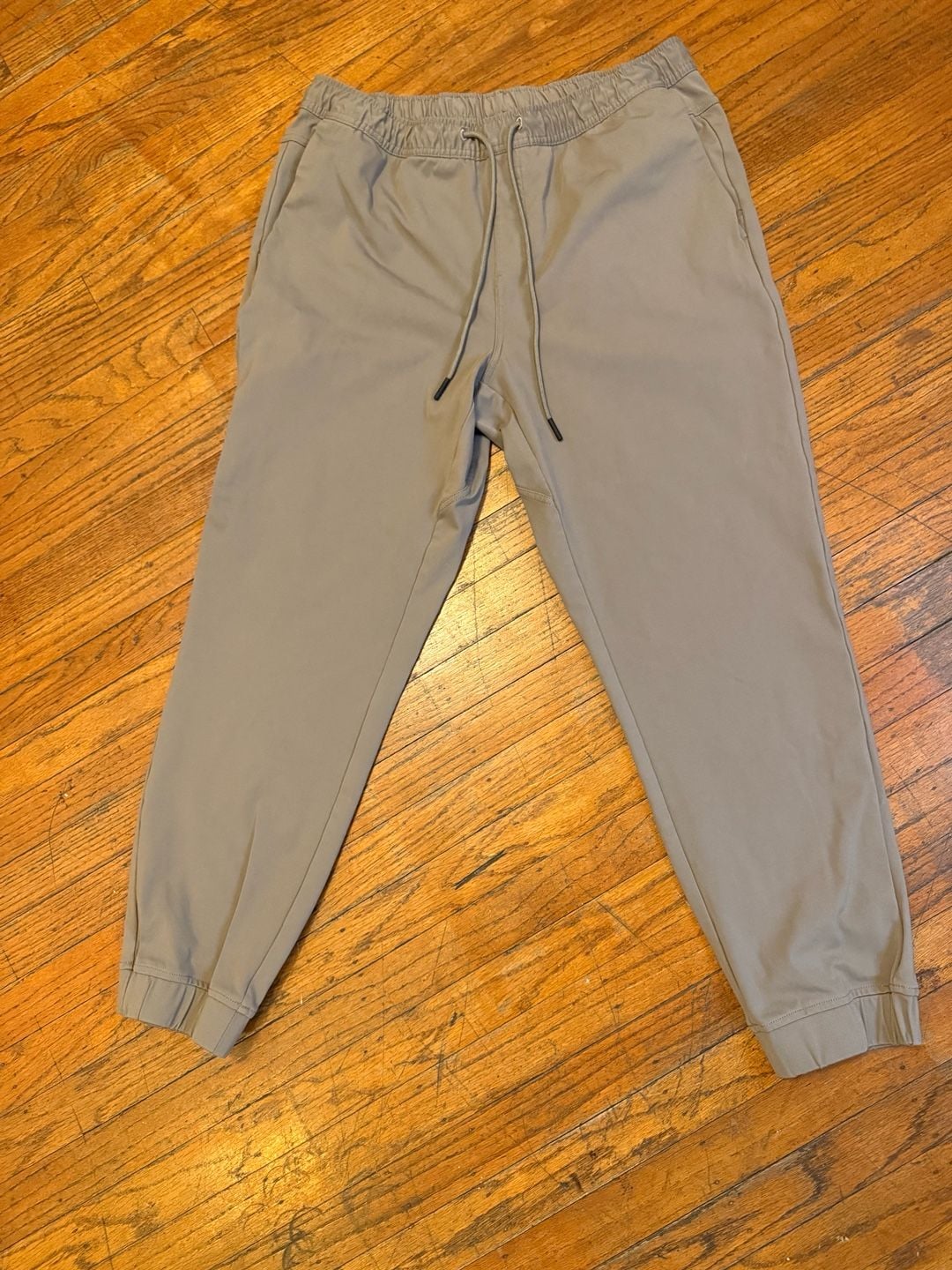 Bylt Premium Basics Drop-Cut Jogger Size XL Taupe Drawstring Pants 2