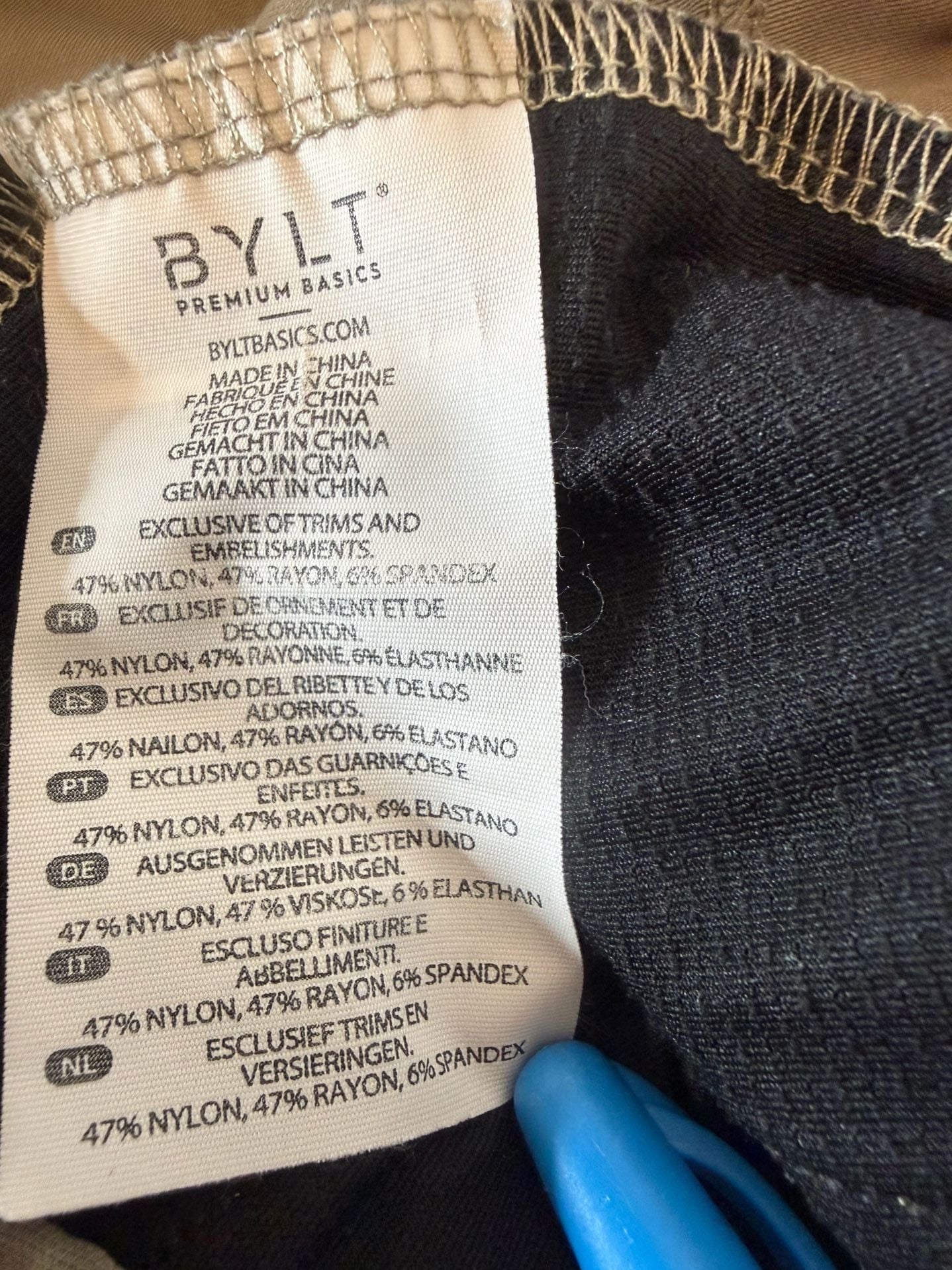 Bylt Premium Basics Drop-Cut Jogger Size XL Taupe Drawstring Pants 8