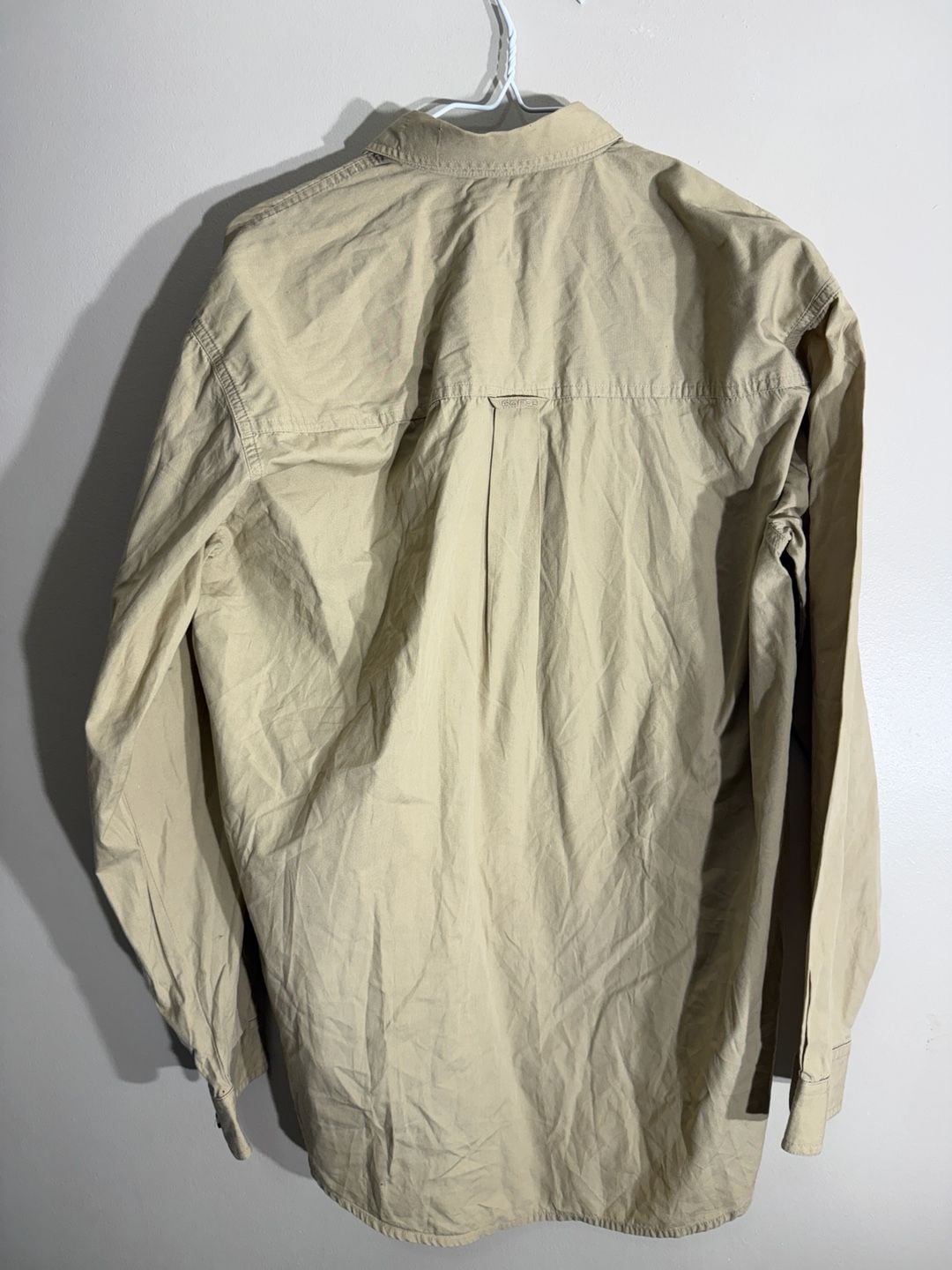 Roper Wasatch Rodeo Team Button Down Shirt Size M Tan Long Sleeve 4