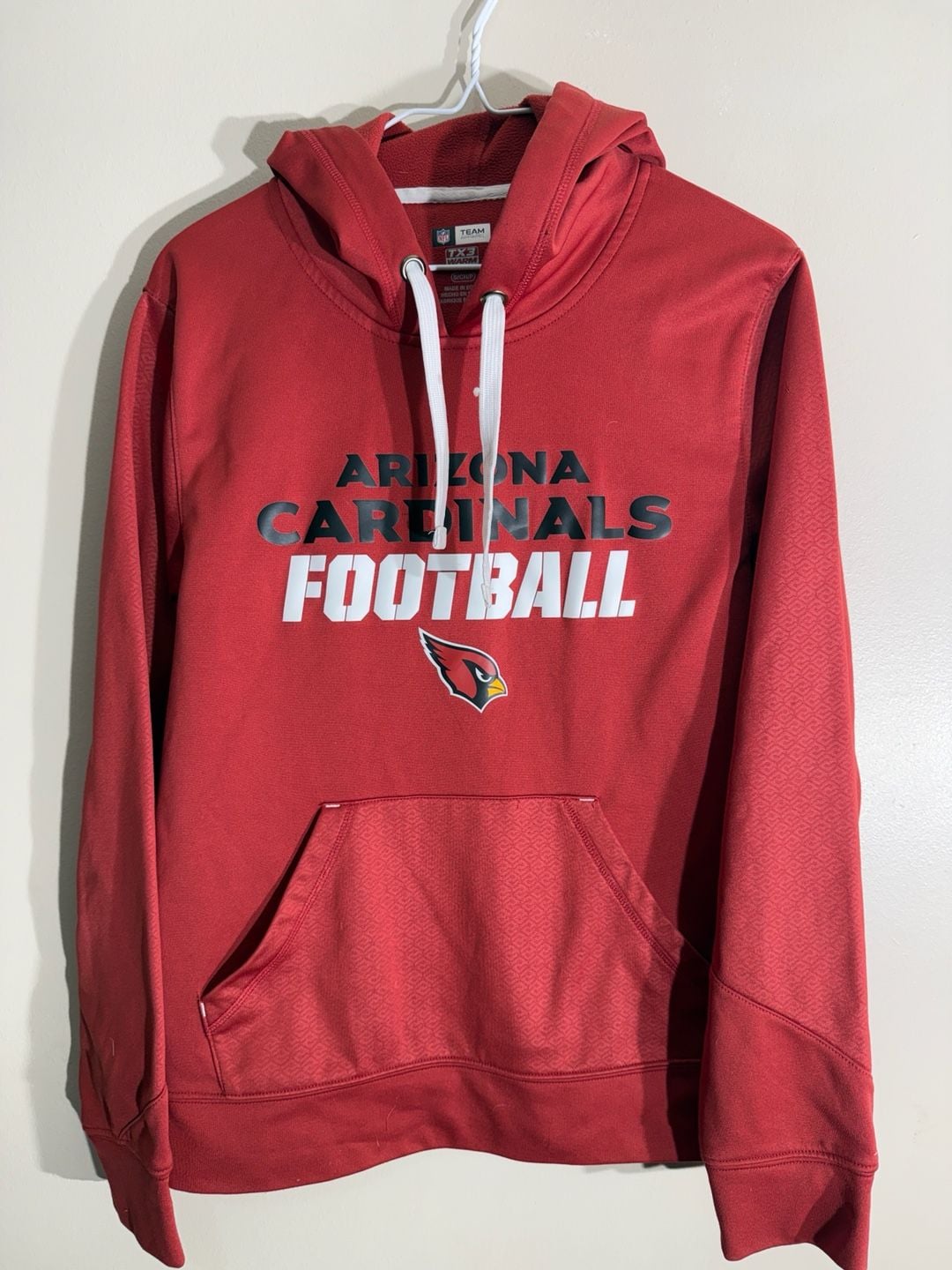 NFL Team Apparel Arizona Cardinals Hoodie Size S Red TX3 Warm 2