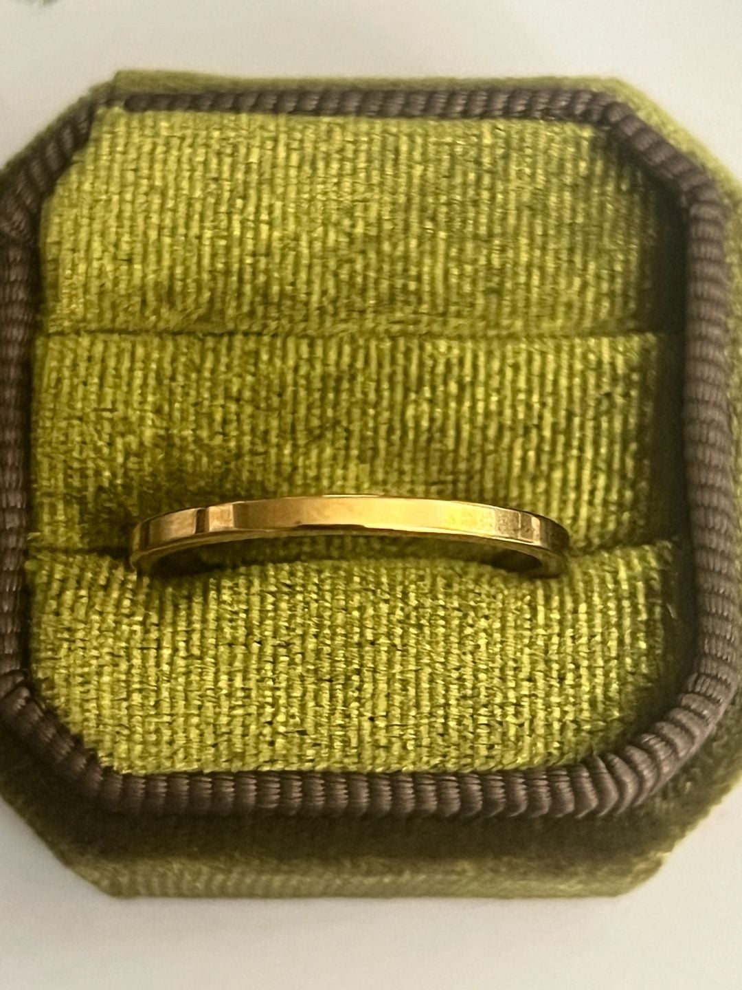 14K GF Gold Filled Flat Band Polished Finish 4mm Ring Size 11 1