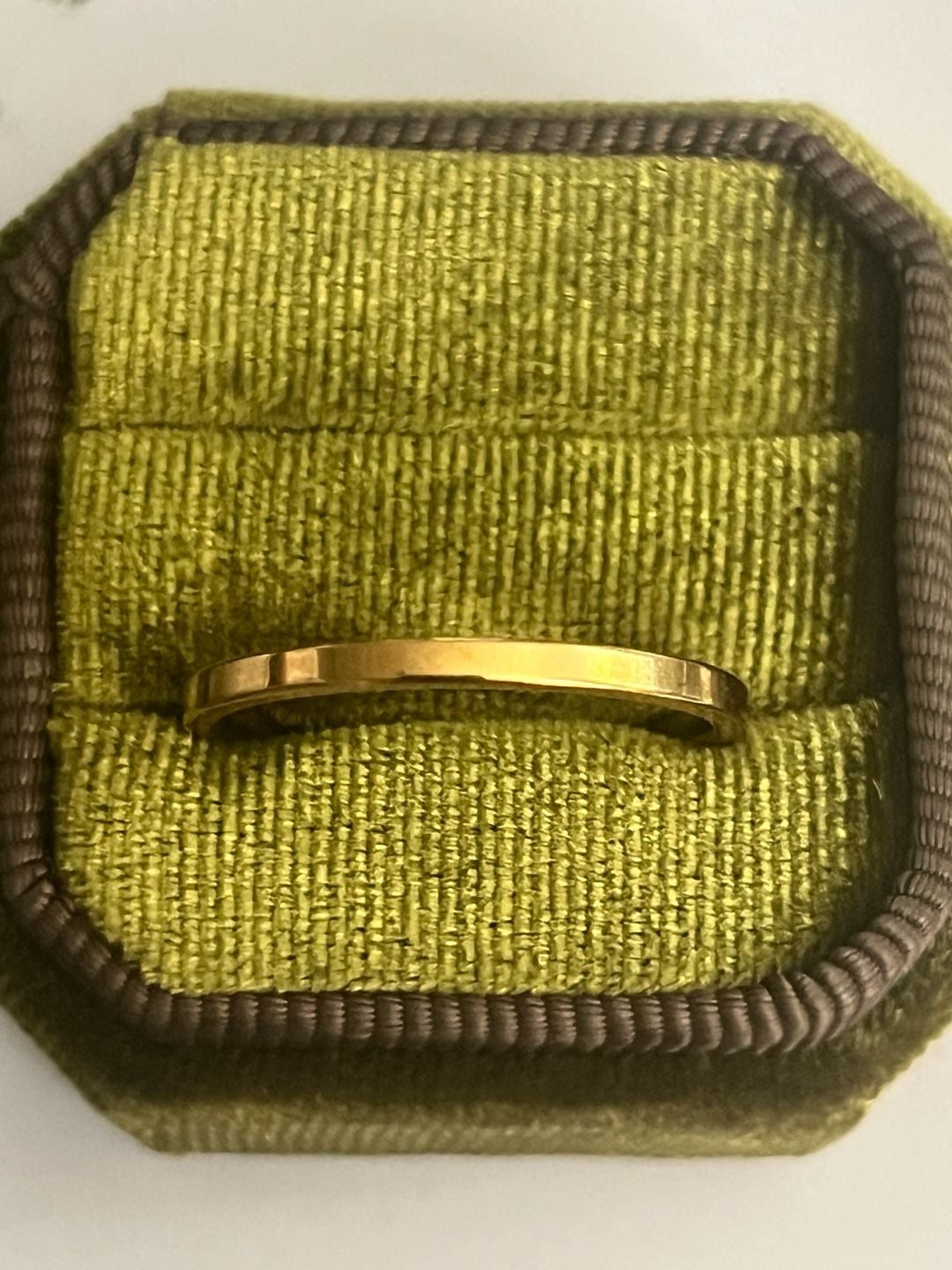 14K GF Gold Filled Flat Band Polished Finish 4mm Ring Size 11 2
