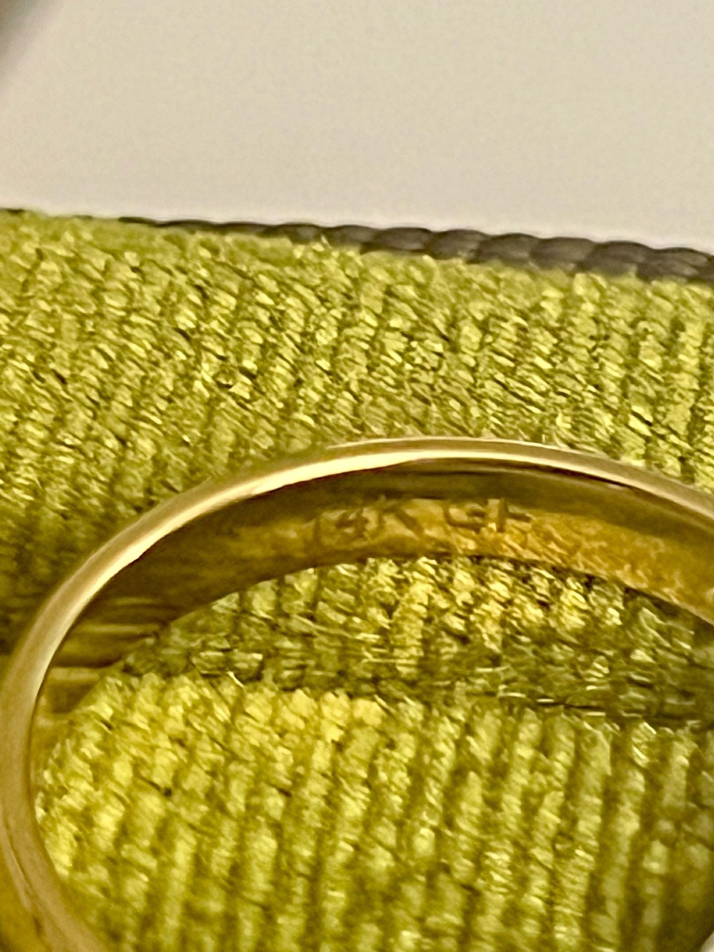 14K GF Gold Filled Flat Band Polished Finish 4mm Ring Size 11 3