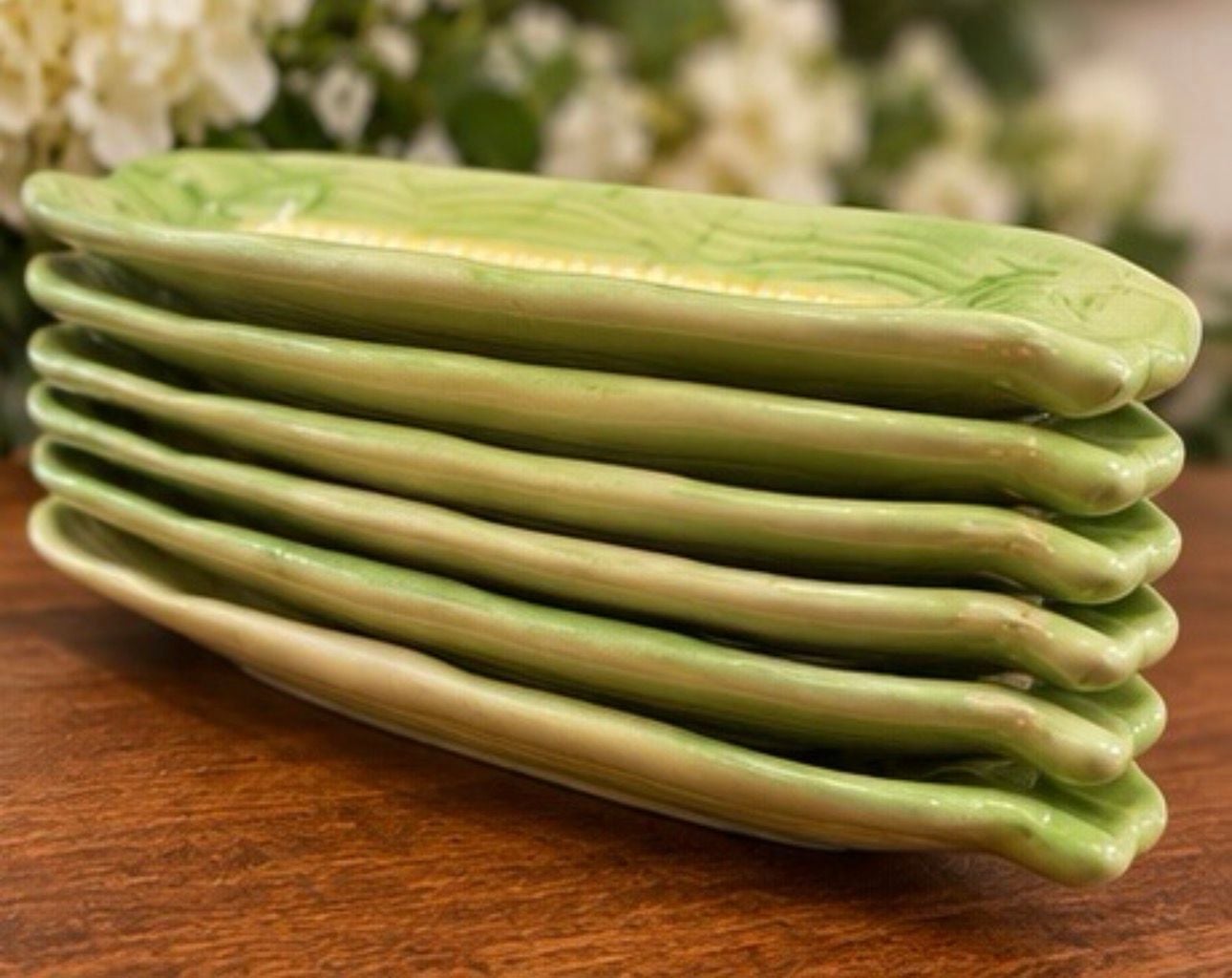 Ceramic Corn on the Cob Dishes Set of 5 7