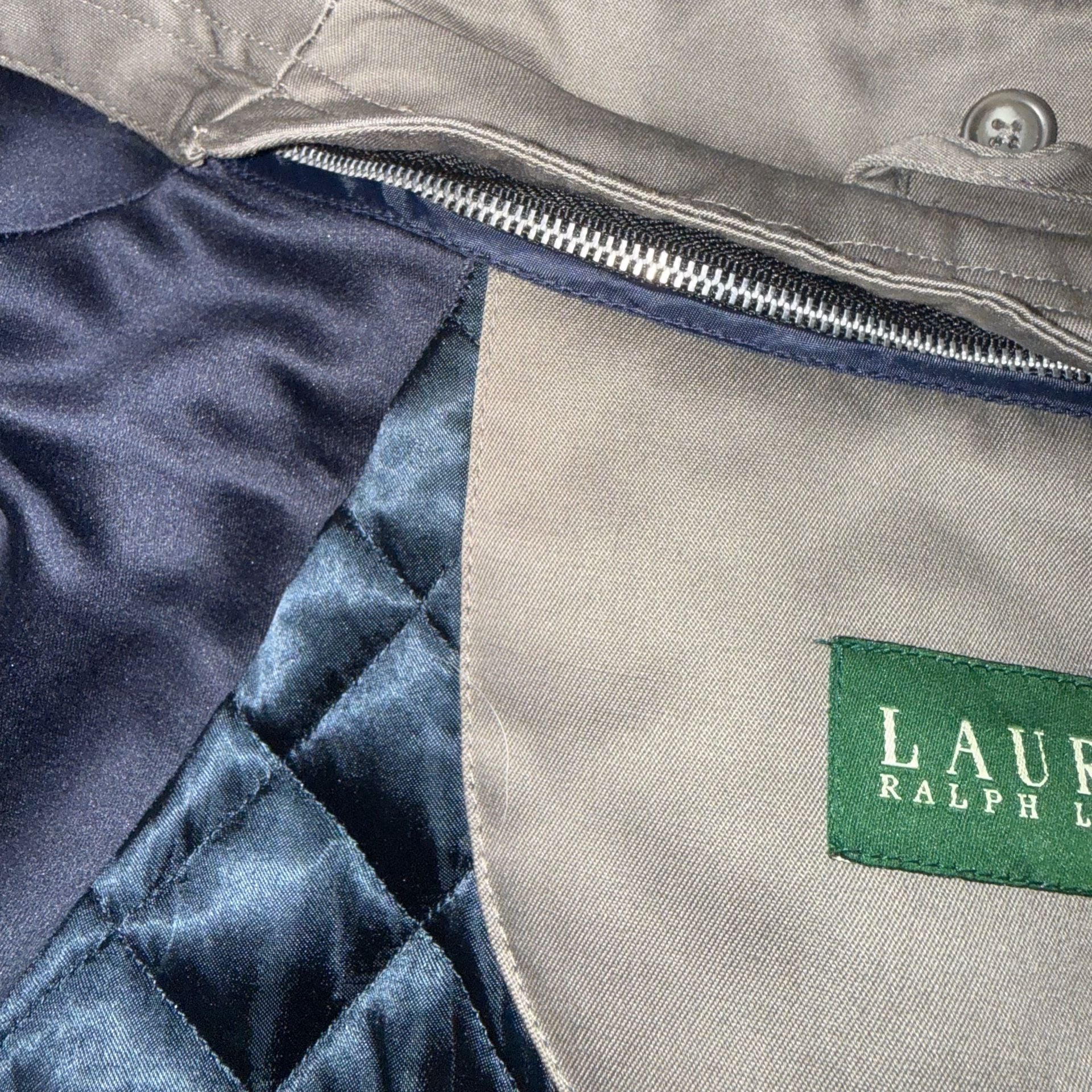 Lauren Ralph Lauren Trench Coat Size 40R Taupe Belted 7