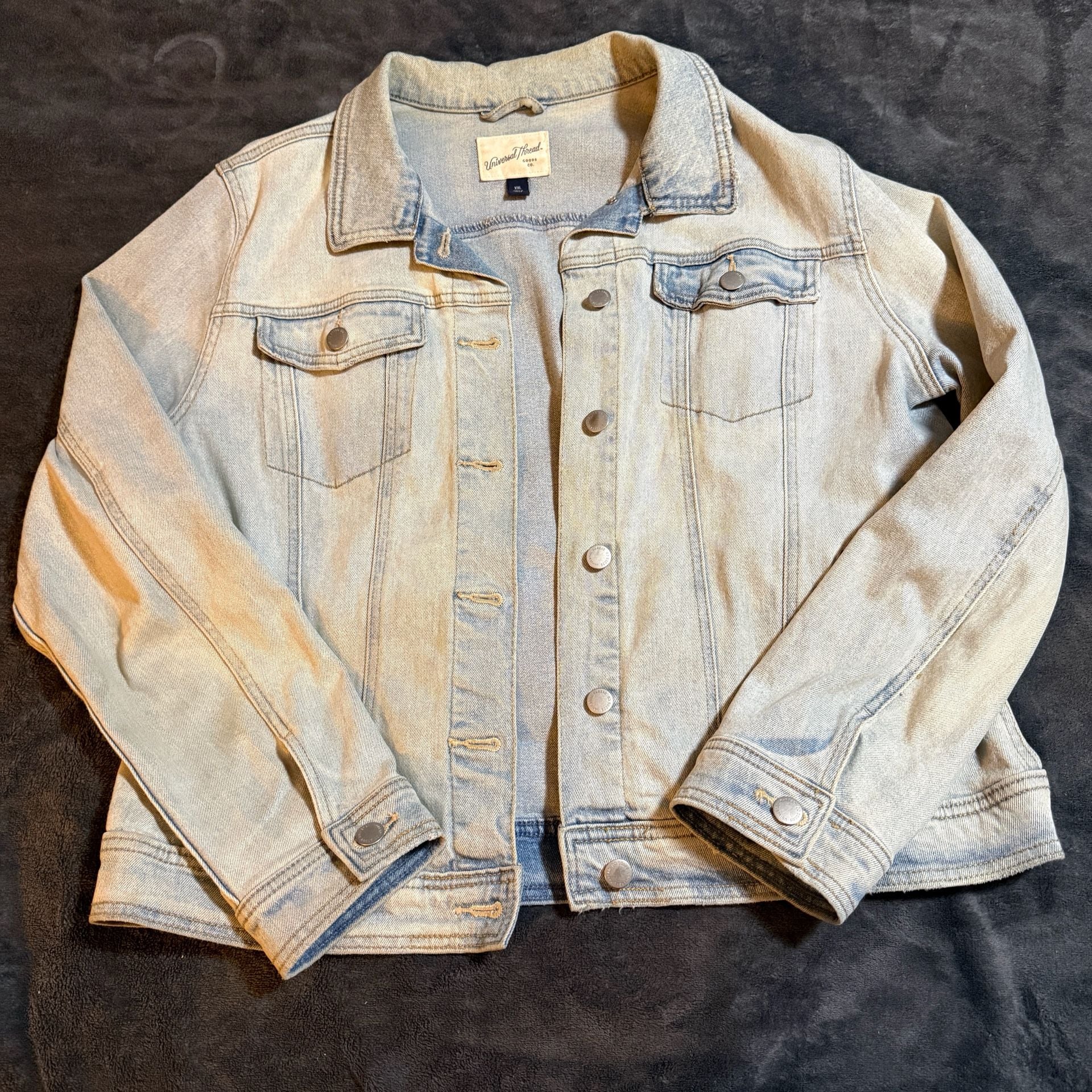 Universal Thread Denim Jacket Size XXL Light Wash 2
