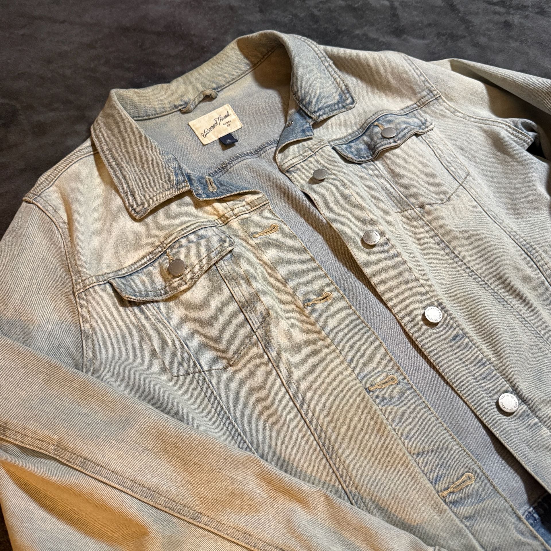 Universal Thread Denim Jacket Size XXL Light Wash 4