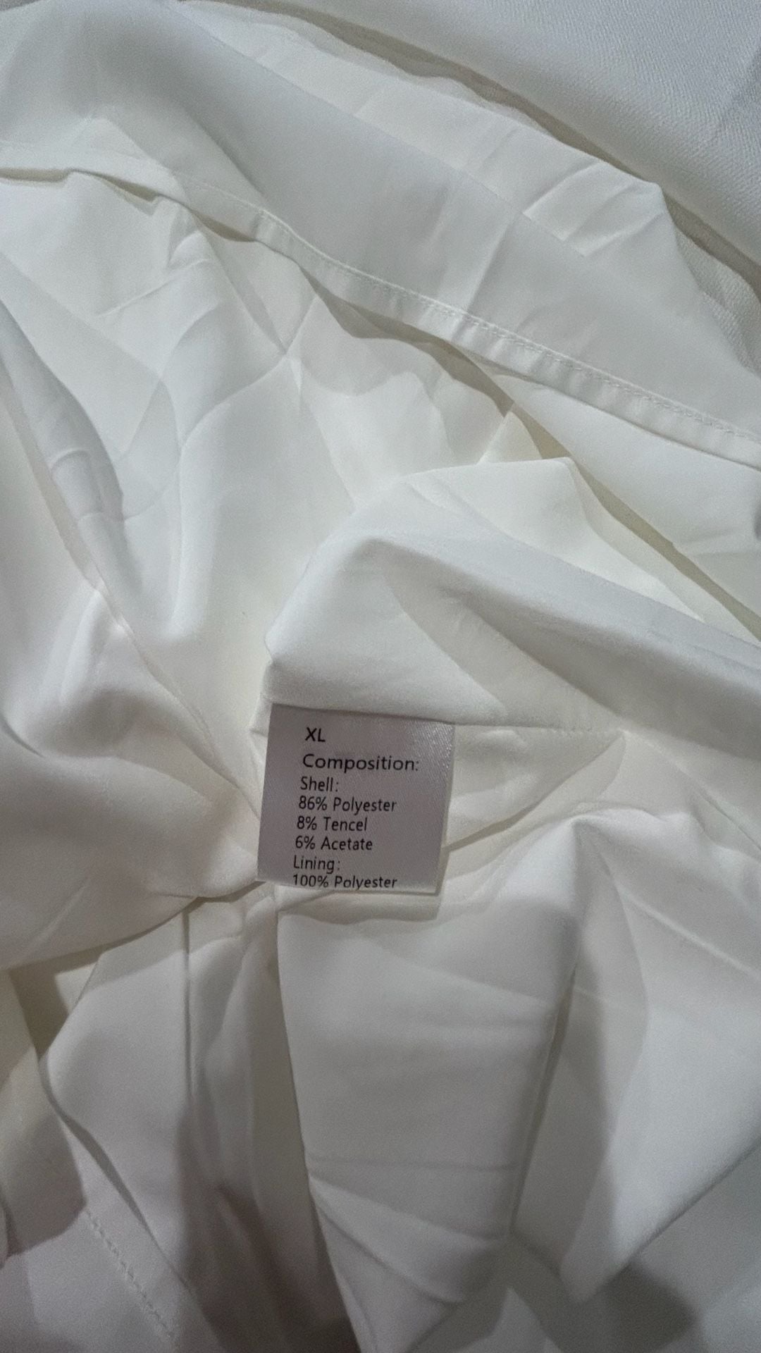 Aleeza Paris White Maxi Skirt Size XL 4
