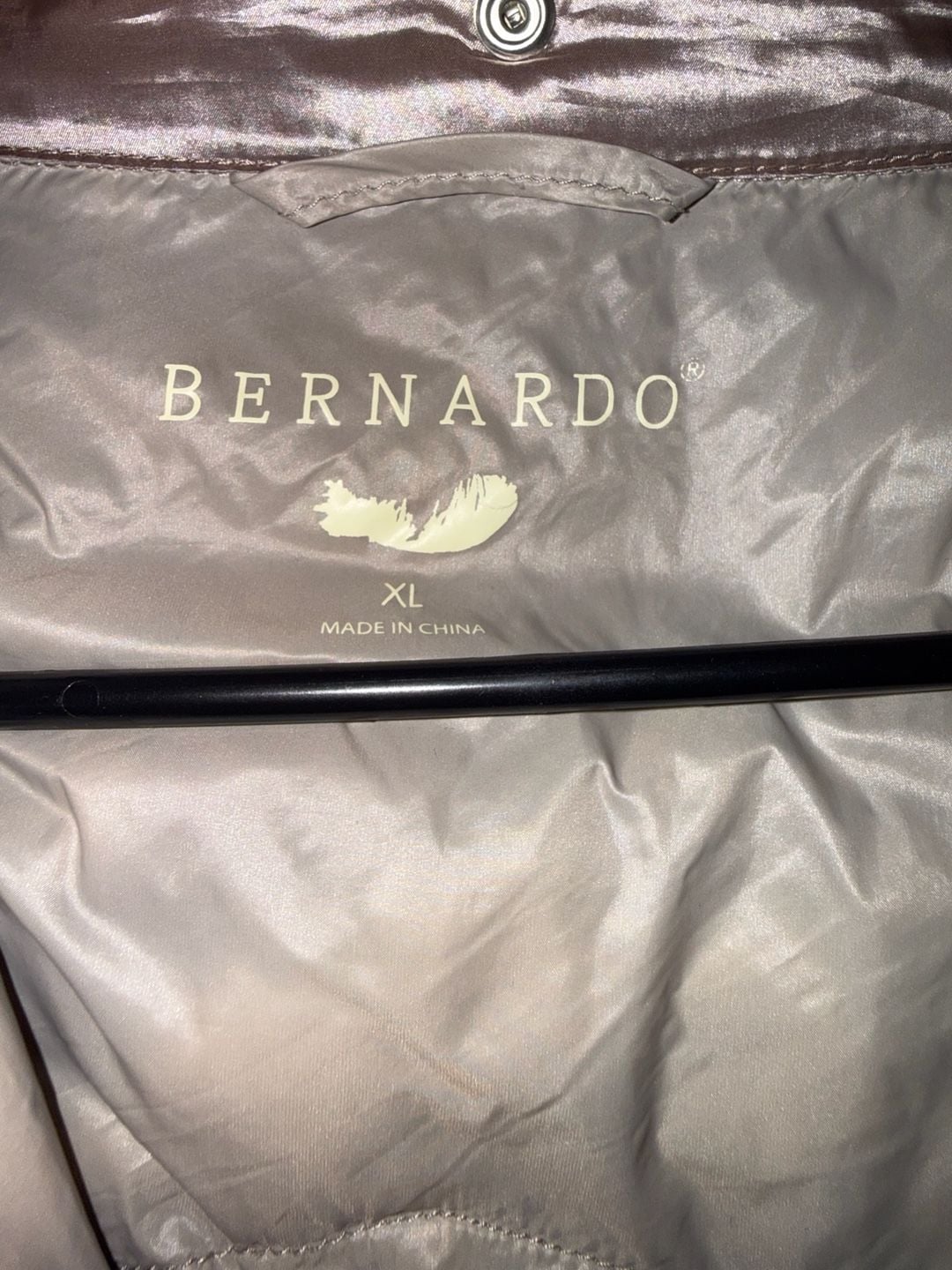 Bernardo Puffer Jacket Size XL Brown Quilted 4