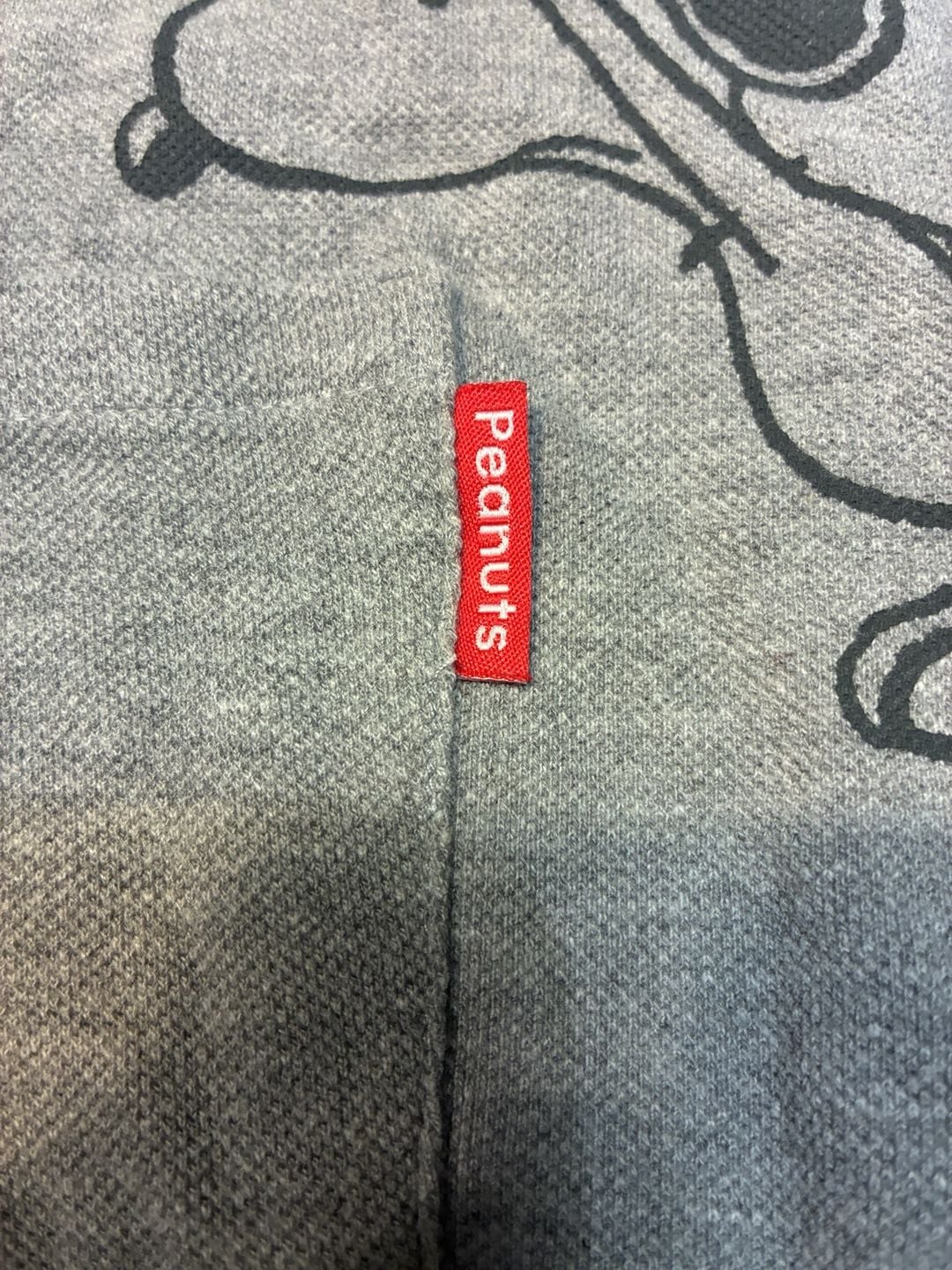 Peanuts Snoopy Woodstock Gray Polo Shirt 4