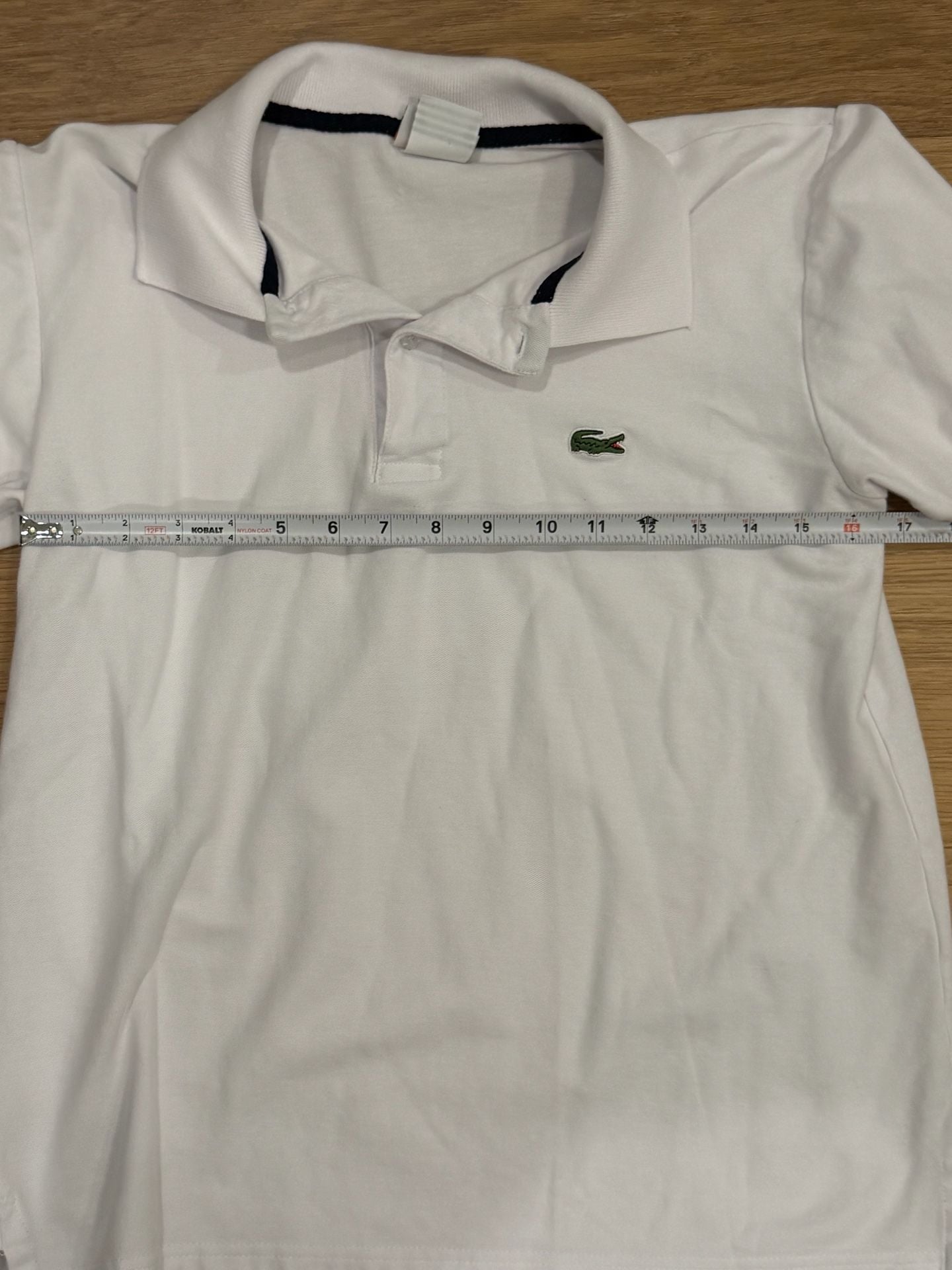 Lacoste Preppy Classic Polo Shirt White Size small 7