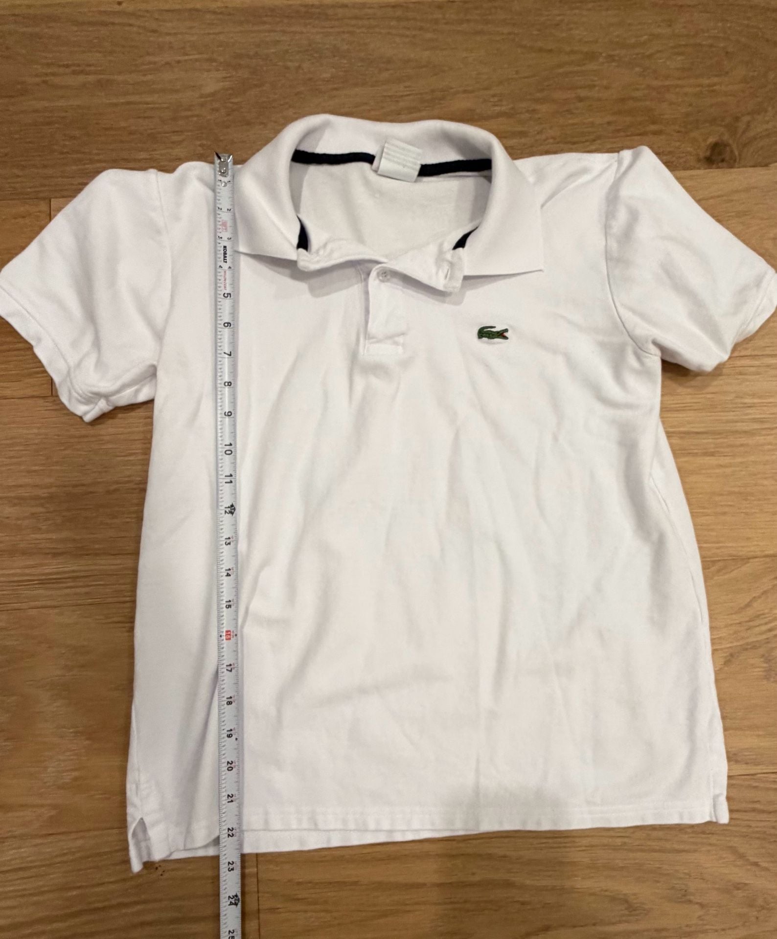 Lacoste Preppy Classic Polo Shirt White Size small 8