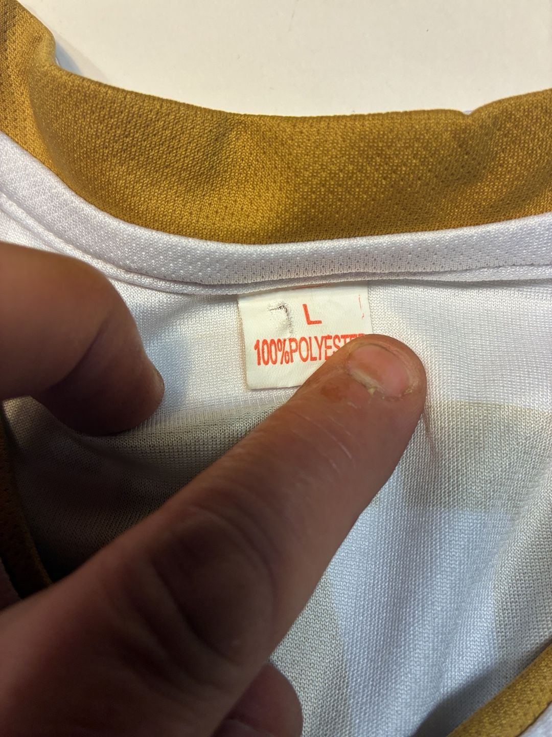 Tigres UANL Soccer Jersey Size L White Gold 11 4