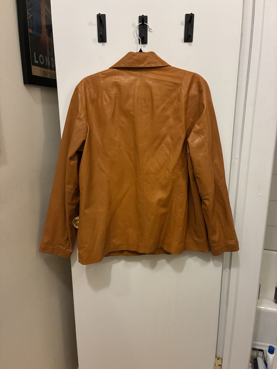 Vintage Y2K Wilsons Pelle Studio Leather Jacket Size XL Brown Full Zip 4