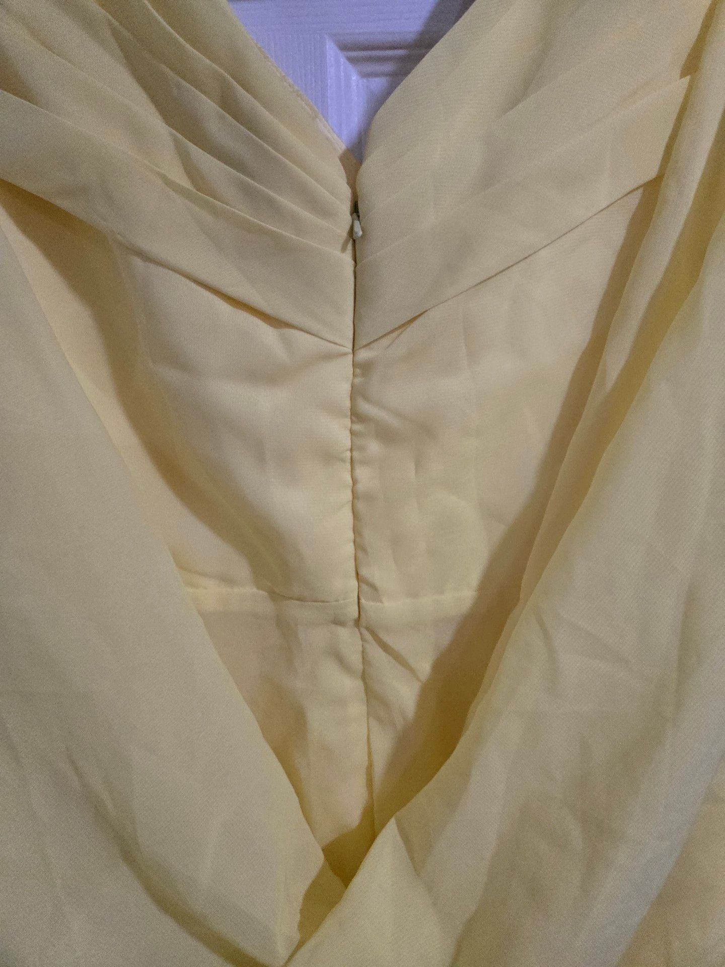 Evening Dress Yellow Chiffon Formal Gown 7