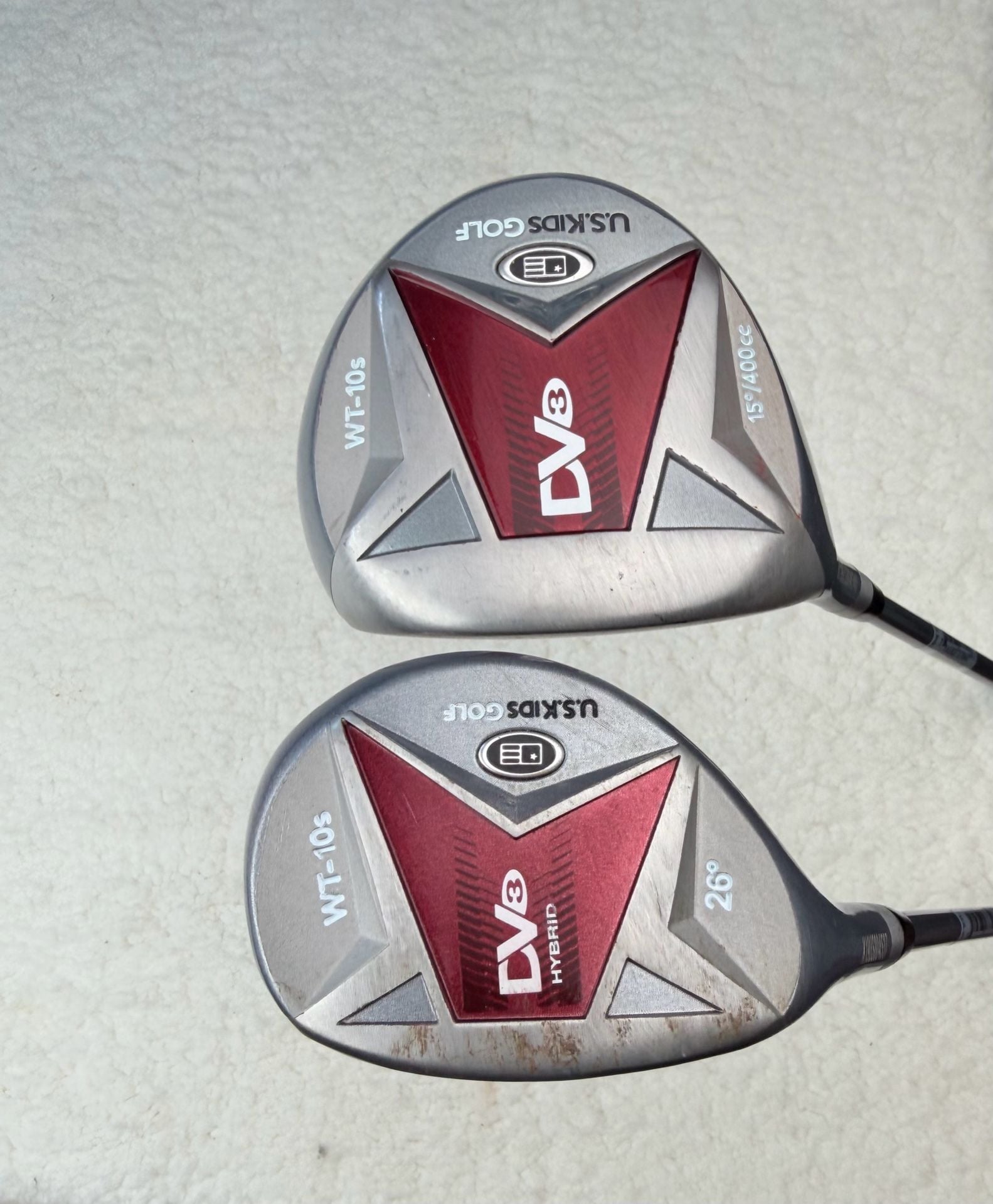 US Kids Golf UL60-s DV3 Driver and Hybrid Club Set 1