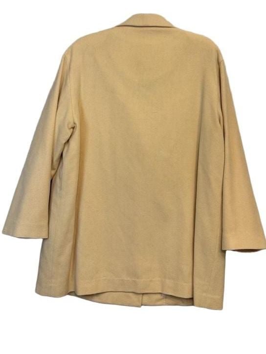 R of Renoir Wool Pea Coat Butter Yellow Double Breasted 5