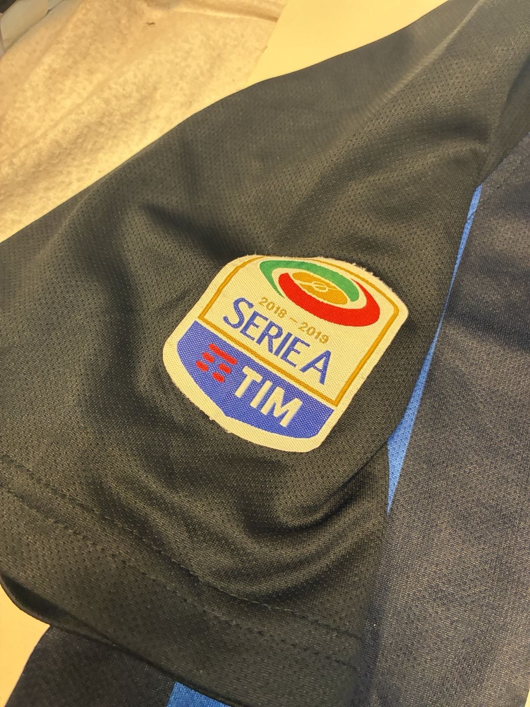 Inter Milan Soccer Jersey Size XL Blue Black Pirelli Nerazzurri 6