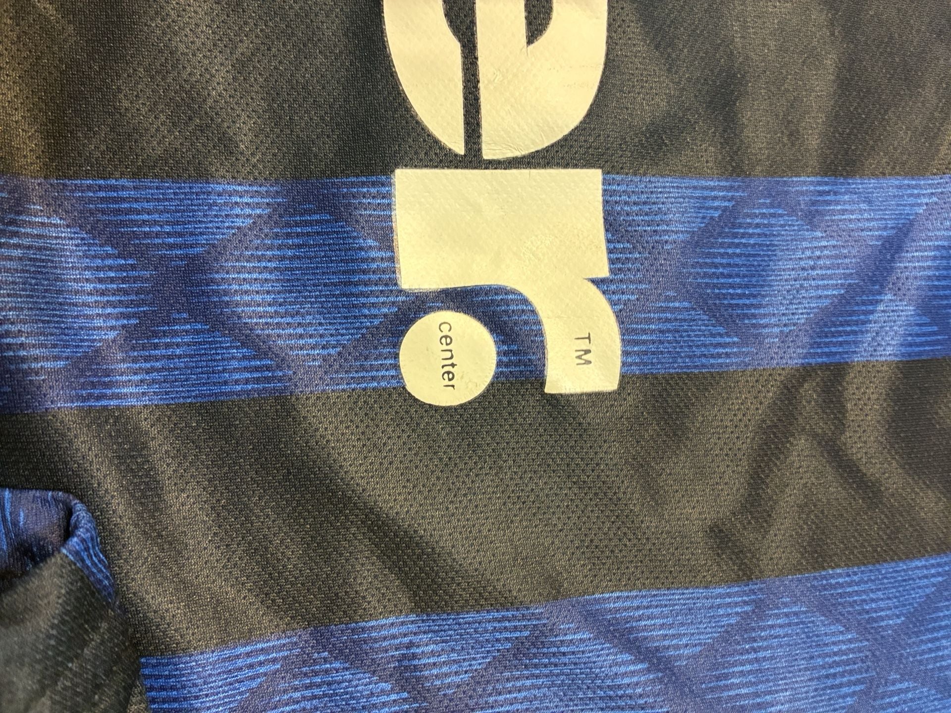 Inter Milan Soccer Jersey Size XL Blue Black Pirelli Nerazzurri 12