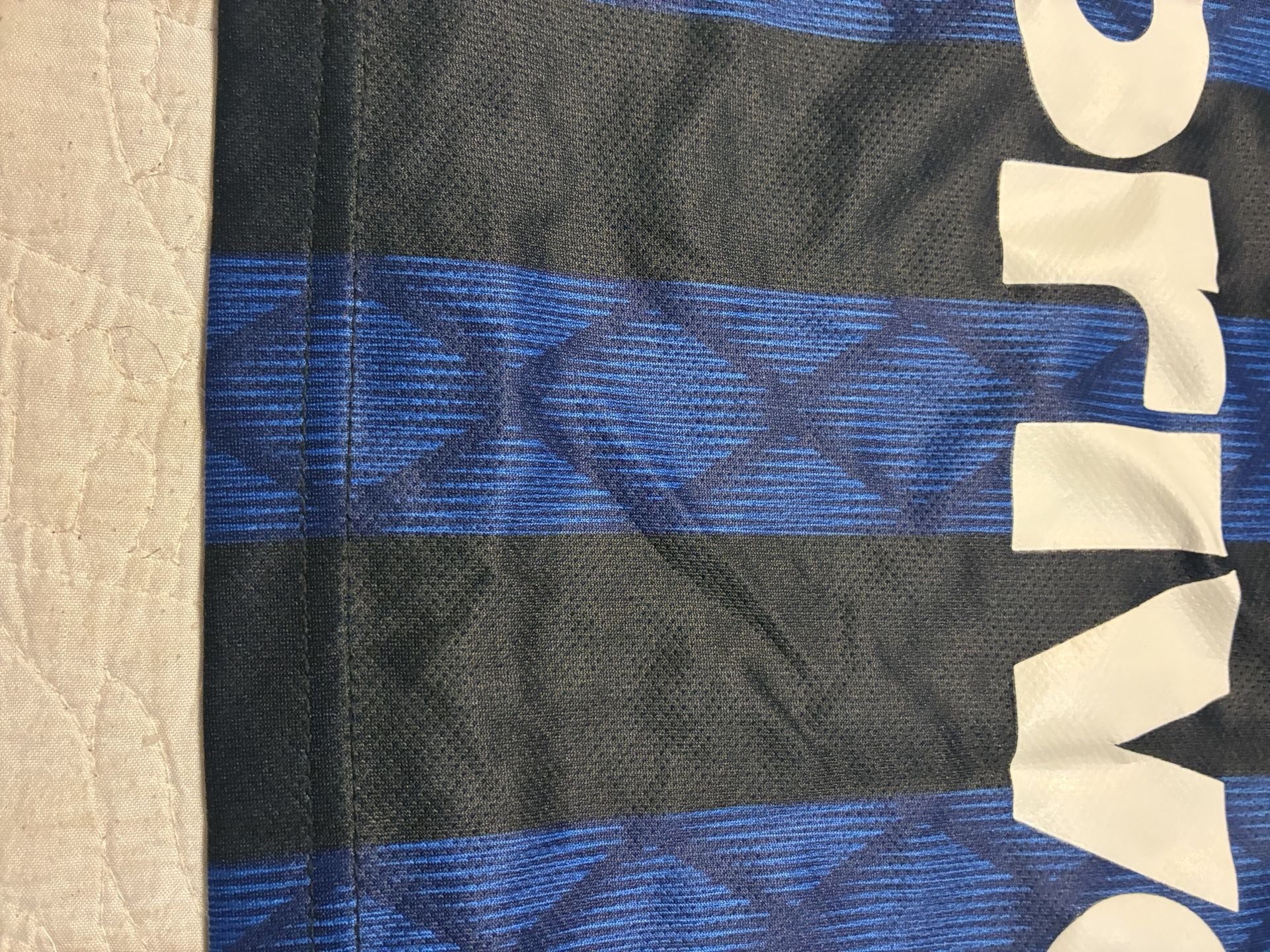 Inter Milan Soccer Jersey Size XL Blue Black Pirelli Nerazzurri 13