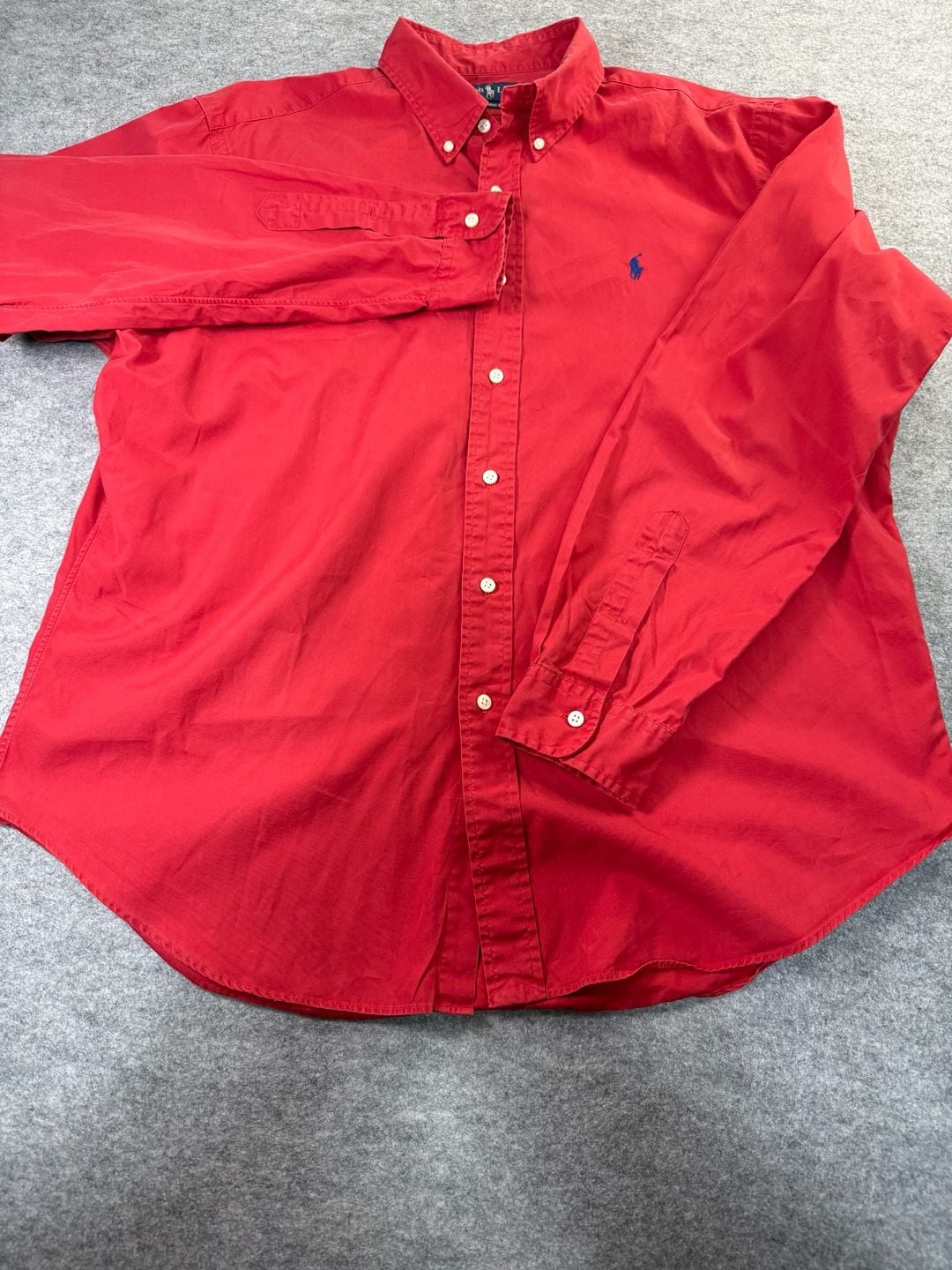 Ralph Lauren Men’s XL Red Classic Fit Long Sleeve Button Down Shirt 2