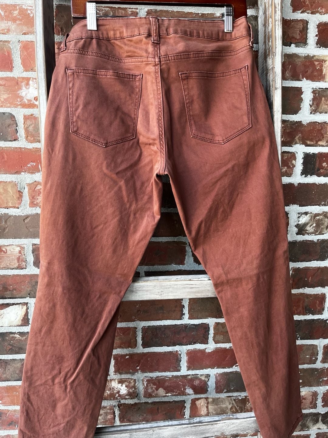 Sonoma Skinny Jeans Size 8S Rust Brown 5