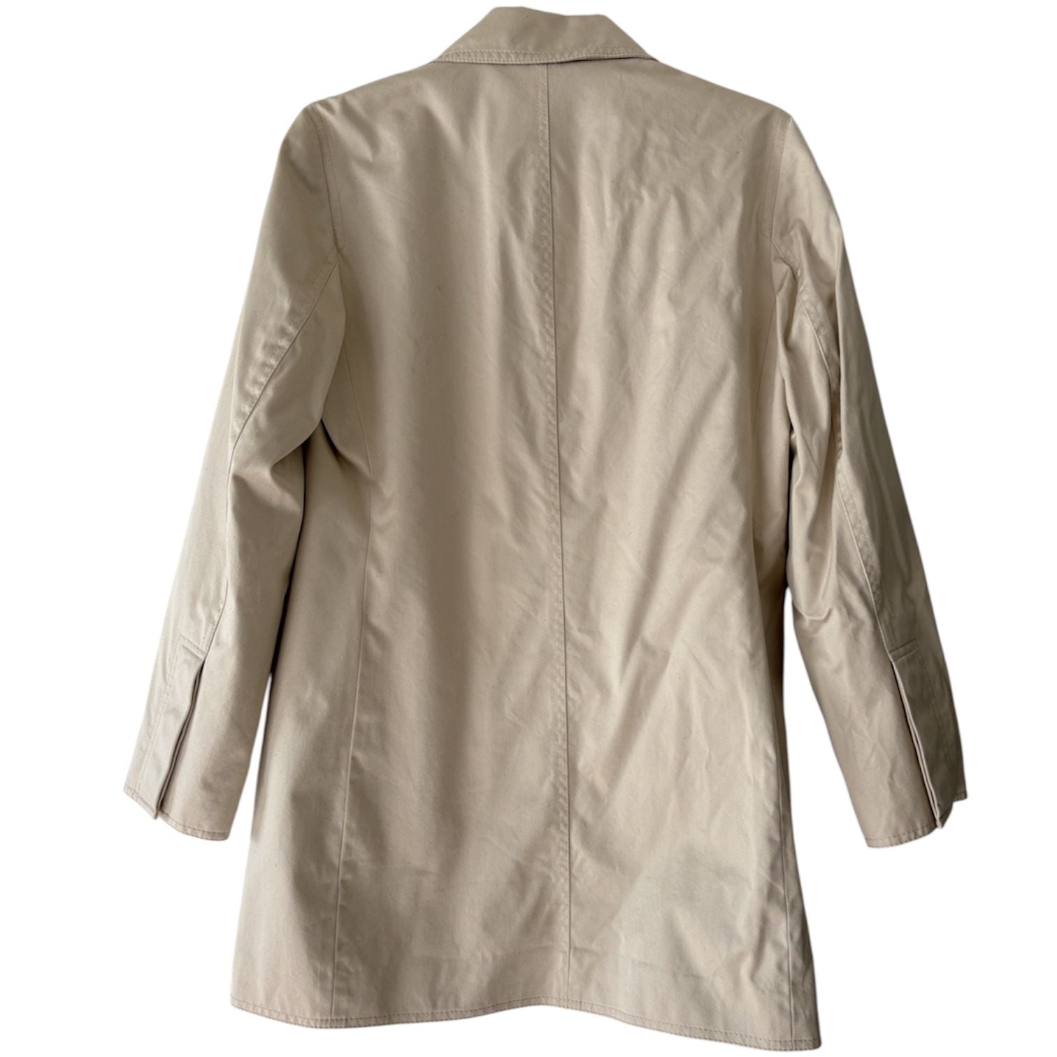 Coach Trench Coat Signature Lining Tan Size M 3