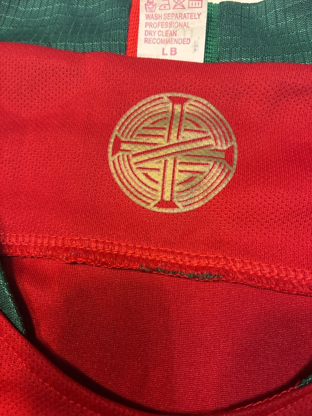 Portugal Soccer Jersey Size XL Red FPF Crest 11 5