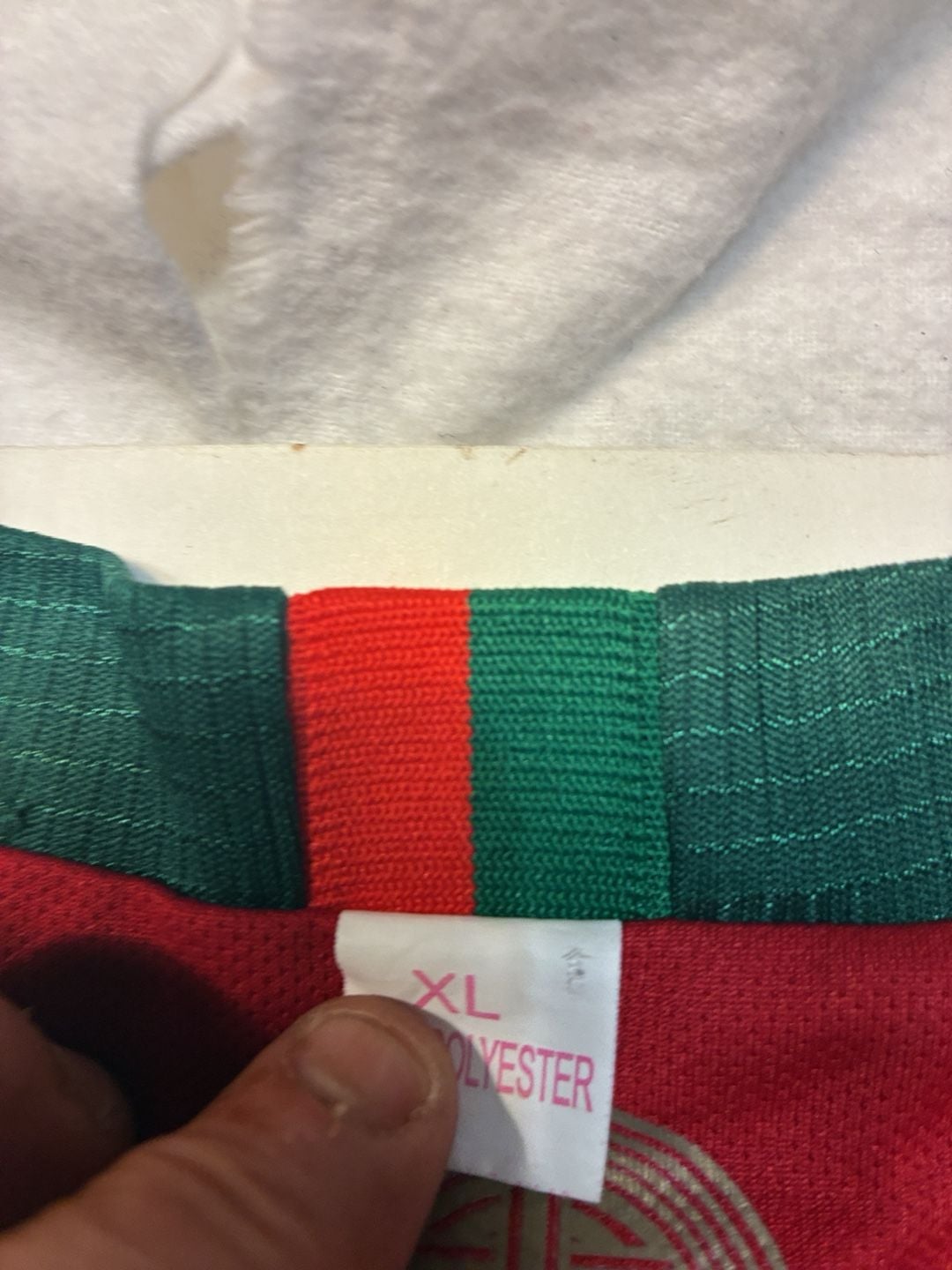 Portugal Soccer Jersey Size XL Red FPF Crest 11 7