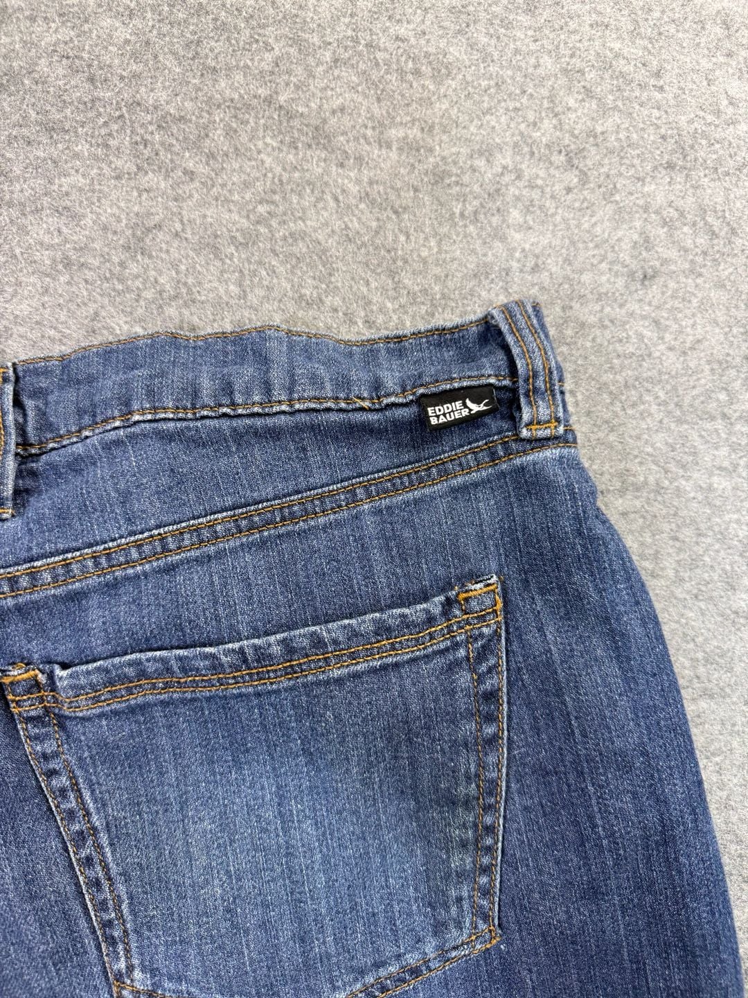 Eddie Bauer Boyfriend Midrise Slim Jeans Size T14 Flannel Lined Blue 8