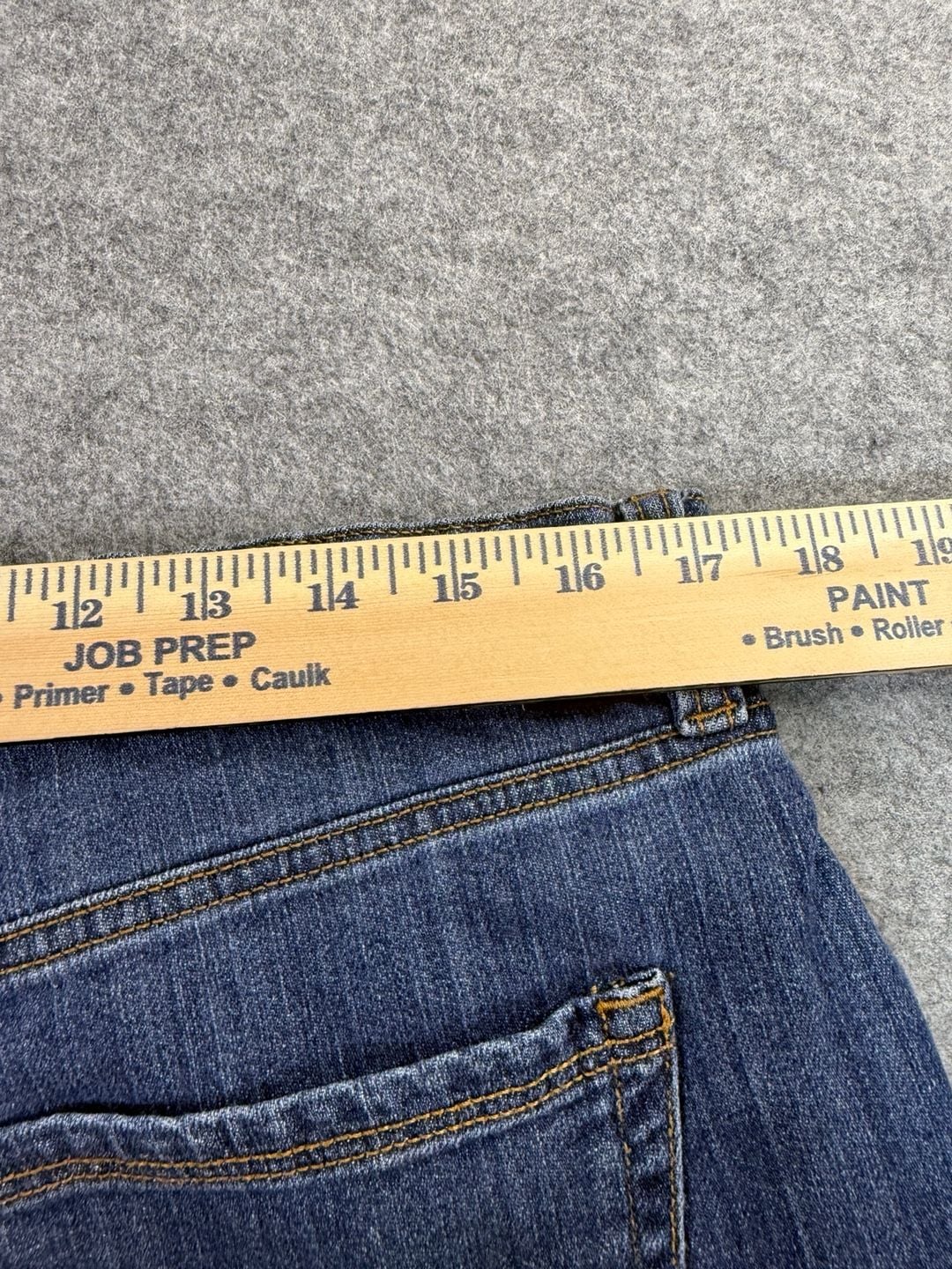 Eddie Bauer Boyfriend Midrise Slim Jeans Size T14 Flannel Lined Blue 9