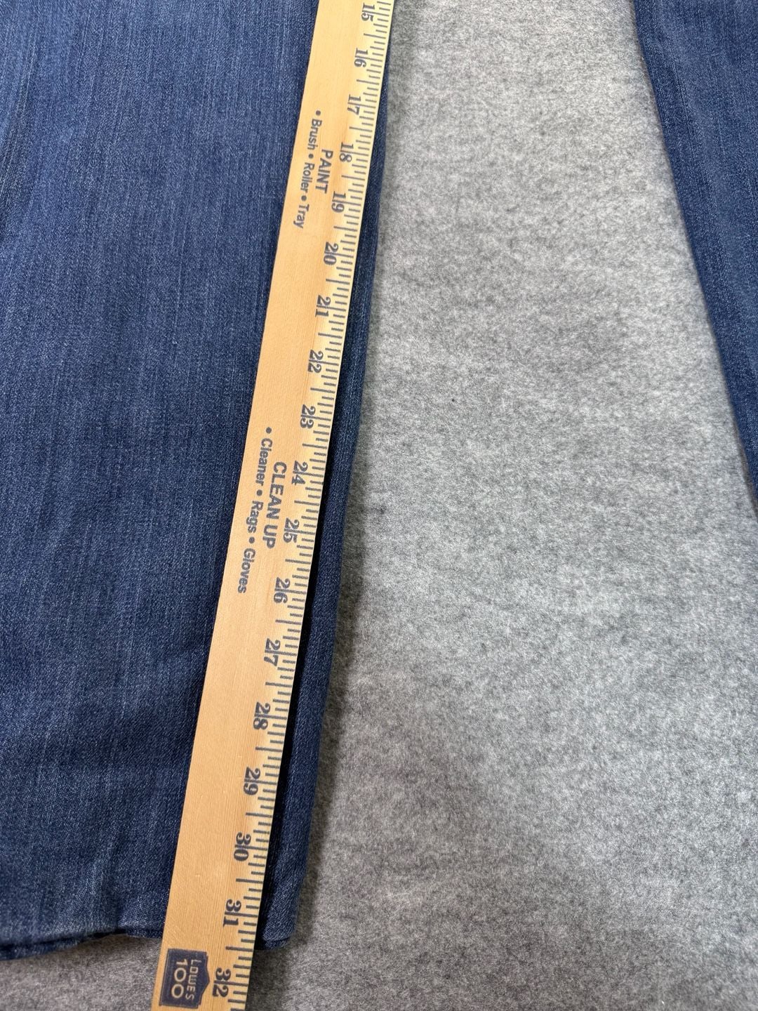 Eddie Bauer Boyfriend Midrise Slim Jeans Size T14 Flannel Lined Blue 10