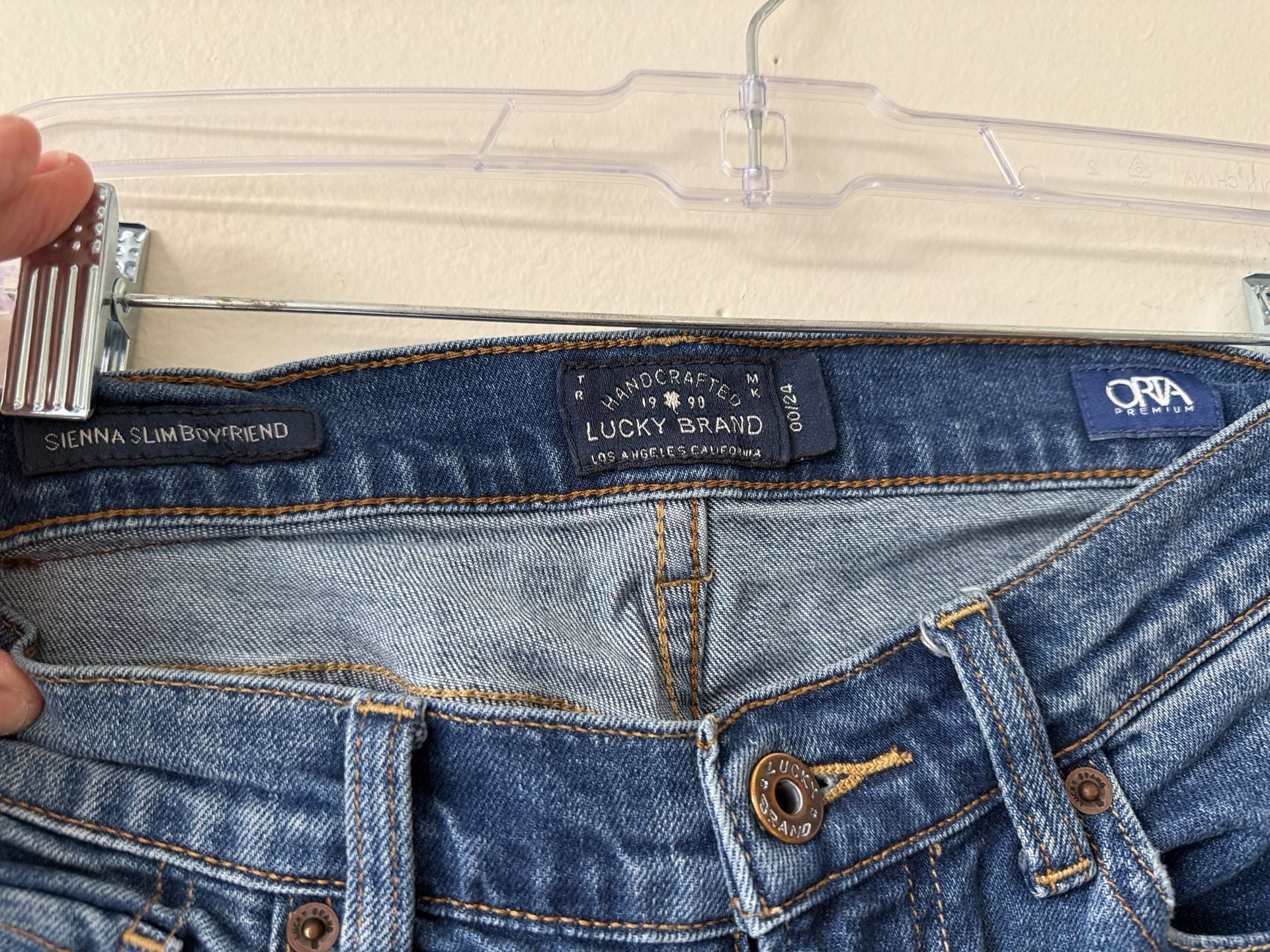 Lucky Brand Sienna Slim Boyfriend Jeans Size 00/24 Blue Denim 3