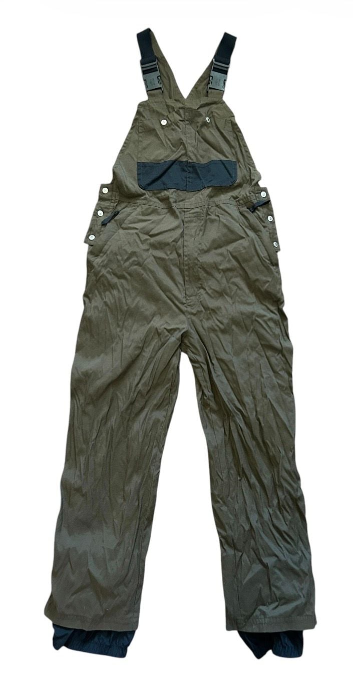 Vintage Killer Loop Snow Bib Overalls Olive Green Small 2