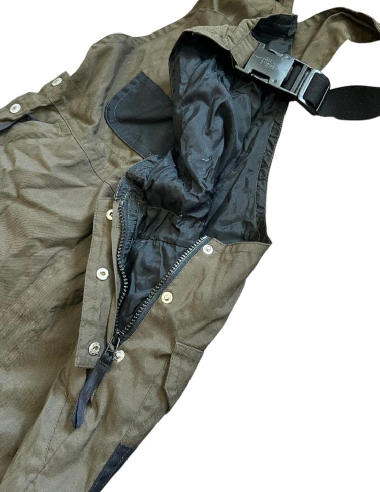 Vintage Killer Loop Snow Bib Overalls Olive Green Small 7