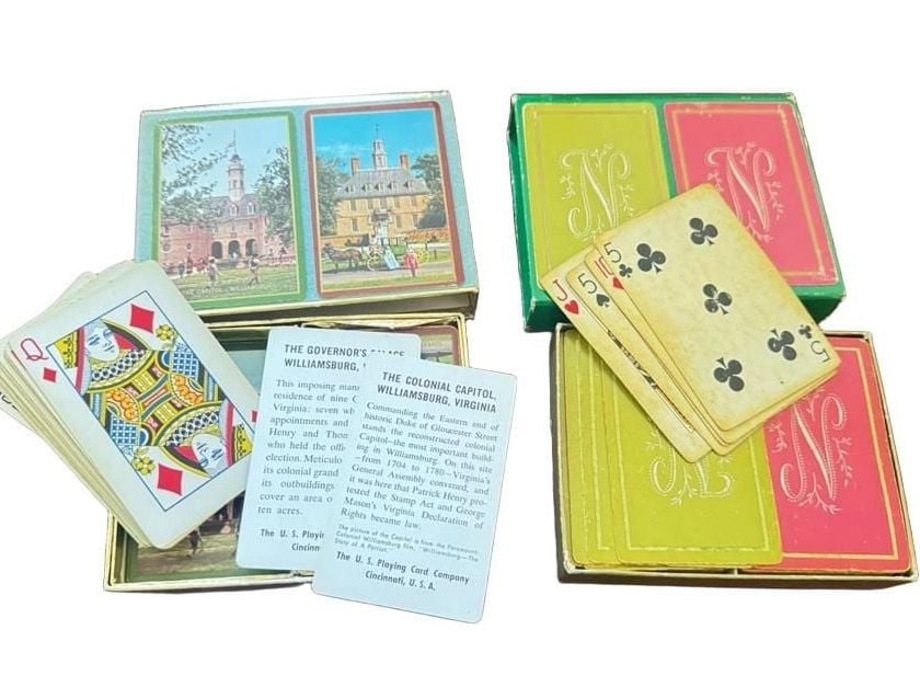 Vintage Congress And Blackstone Playing Cards Set Of Two 2