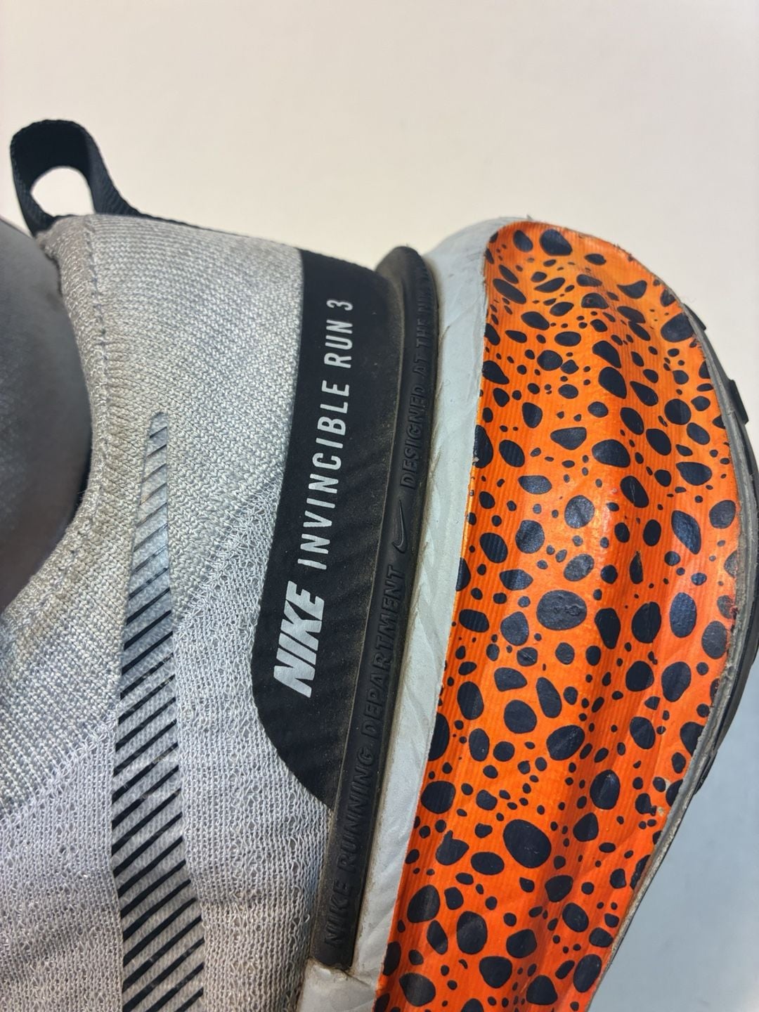 Nike ZoomX Invincible Run 3 Running Shoes Orange Black Leopard 3
