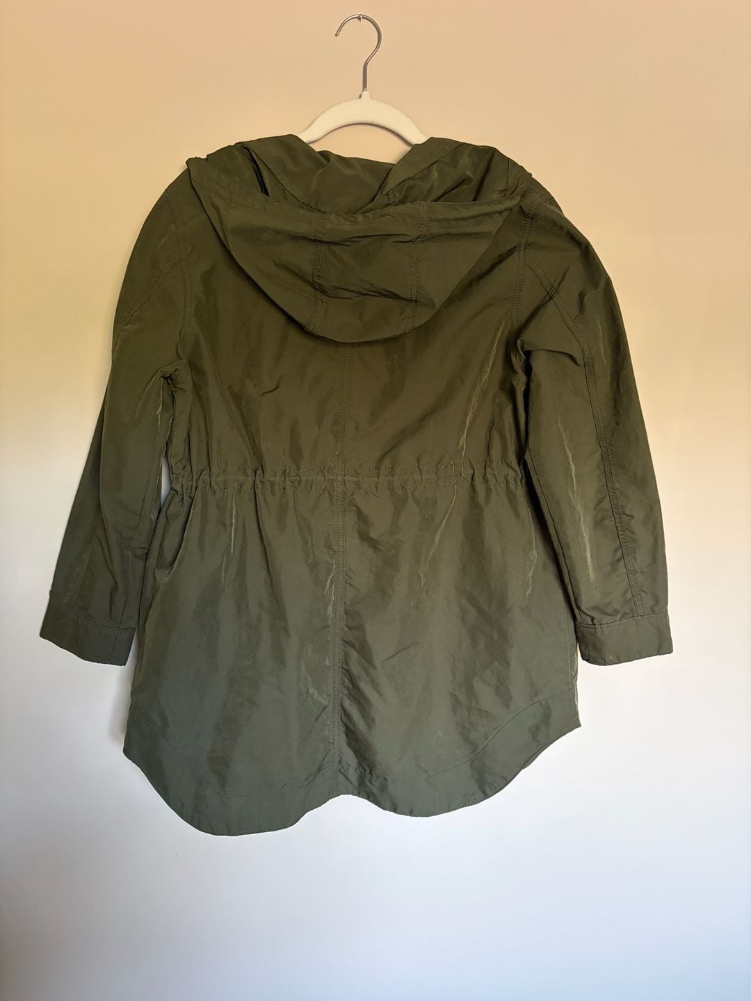 Old Navy Hooded Utility Jacket Size S Petite Olive Green 4
