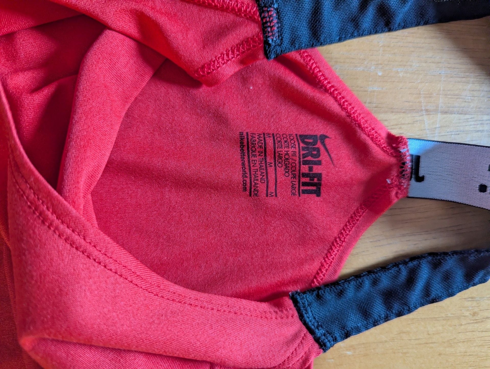Nike Dri-FIT Tank Top Size M Red Just Do It Racerback Athletic Shirt 4