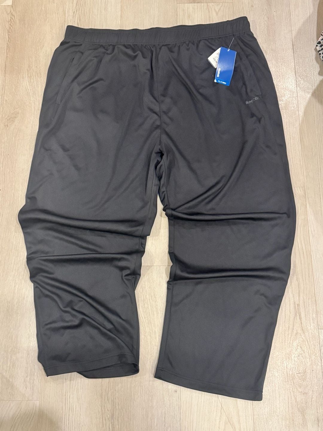 Reebok PlayDry Athletic Pants Size 3XLT Black Polyester 2