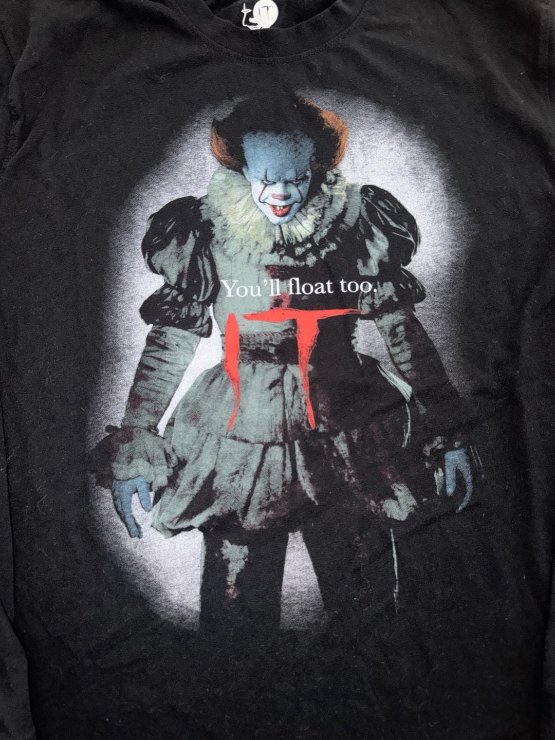It Movie Pennywise Long Sleeve Graphic Tee Black 3
