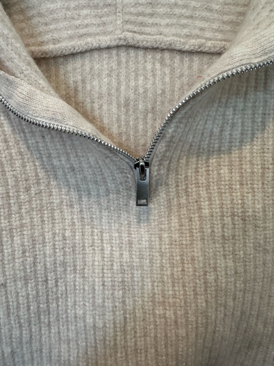 Everlane Ribbed Half Zip Sweater Size S 5