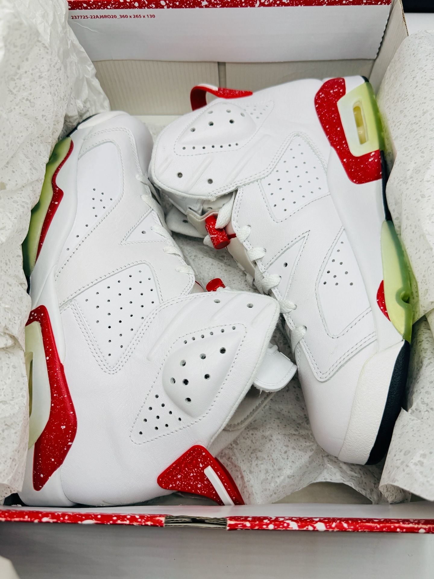 Air Jordan 6 Retro Red Oreo CT8529-162 Size 11 Used 1X with original box 8