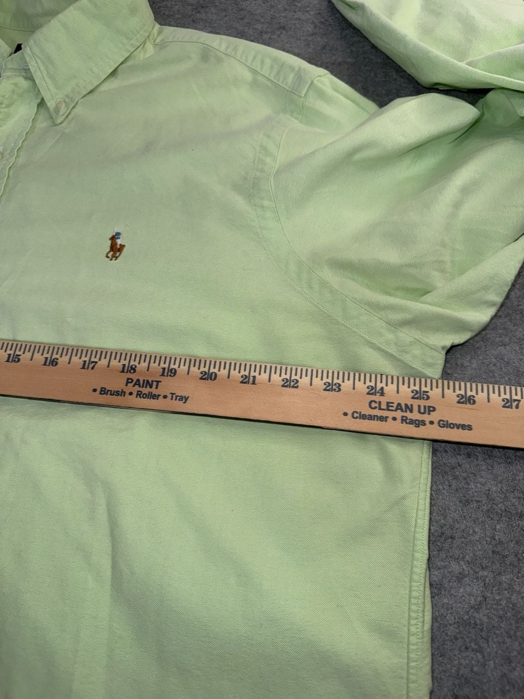 Ralph Lauren Men’s XL Light Green Oxford Button-Down Shirt – Long Sleeve 7