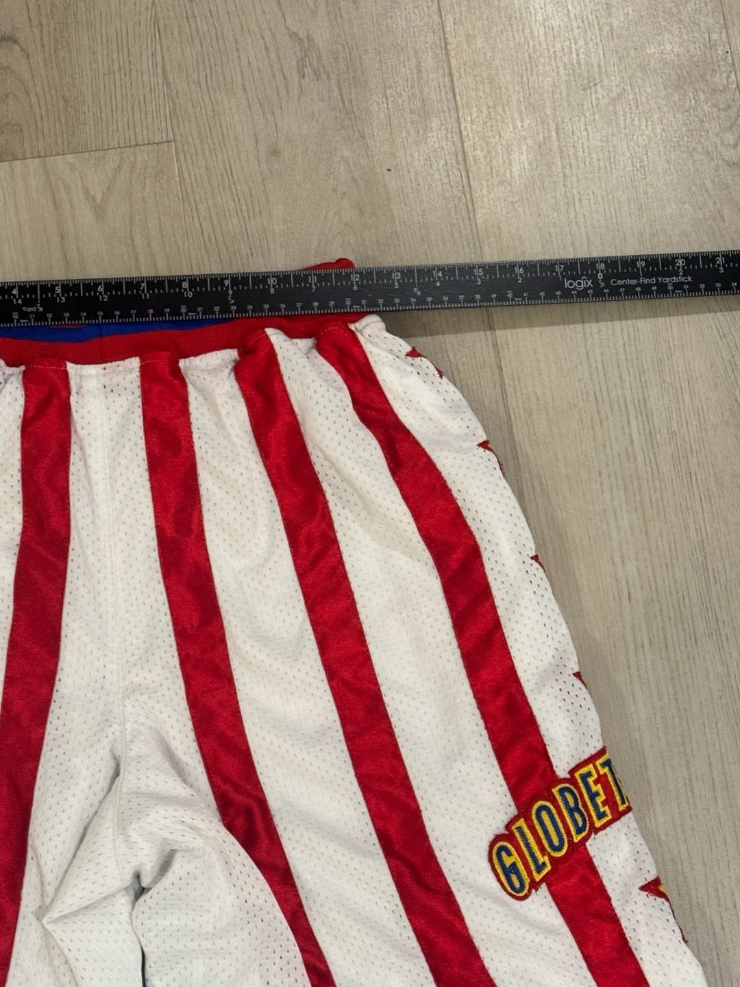 Harlem Globetrotters Shorts Basketball Athletic Striped Stars vtg ... 5