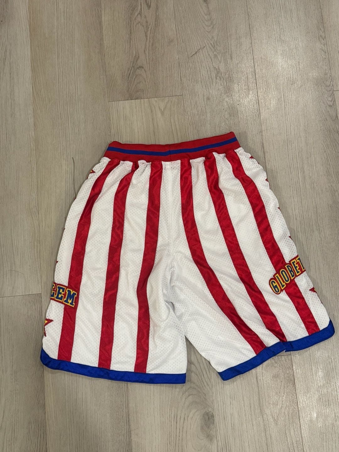 Harlem Globetrotters Shorts Basketball Athletic Striped Stars vtg ... 7