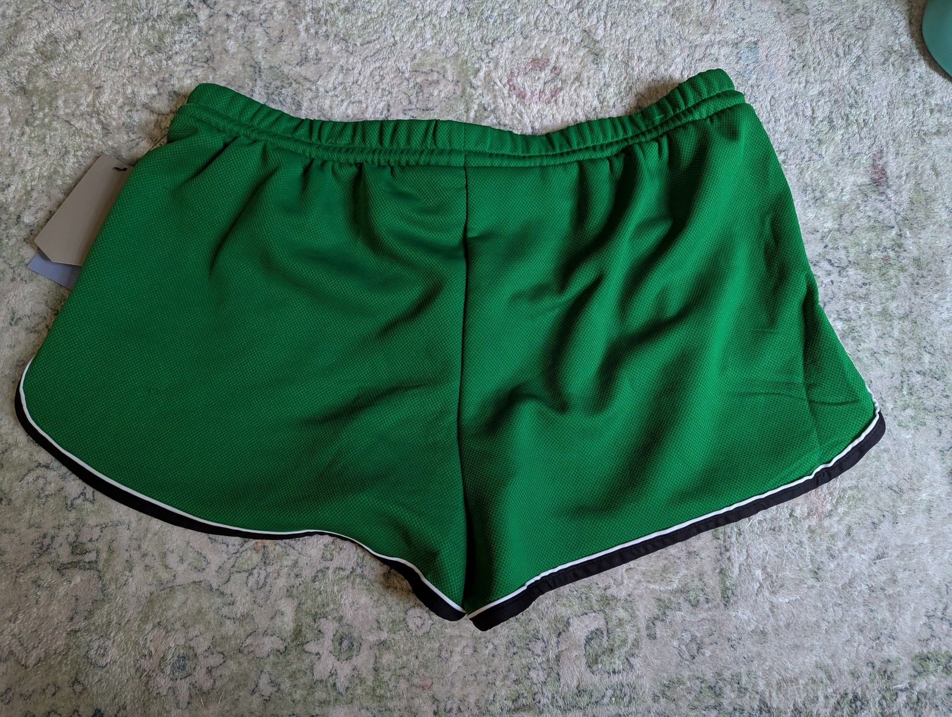 Avia Mesh Shorts Size XL 16-18 Green Athletic Track Piping 3