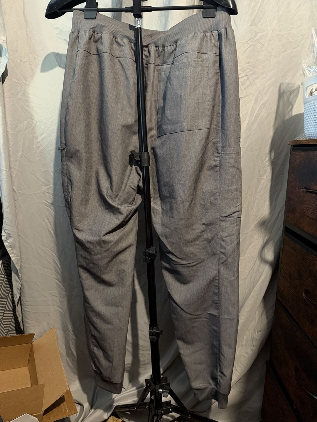 Fabletics Jogger Pants Size L Gray Drawstring Athletic 4